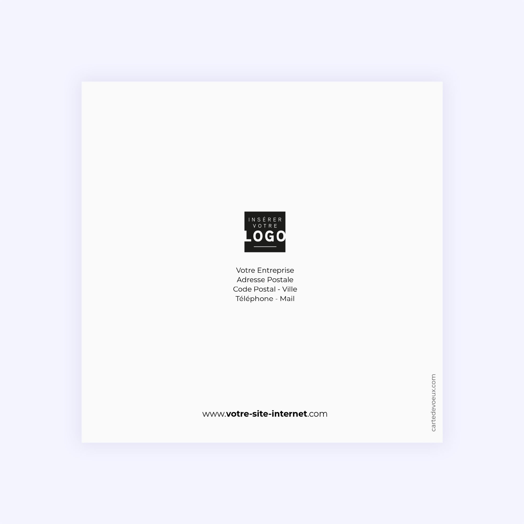 Multilignes dorées | Vœux professionnels • Carte de voeux dorure photo N° 3