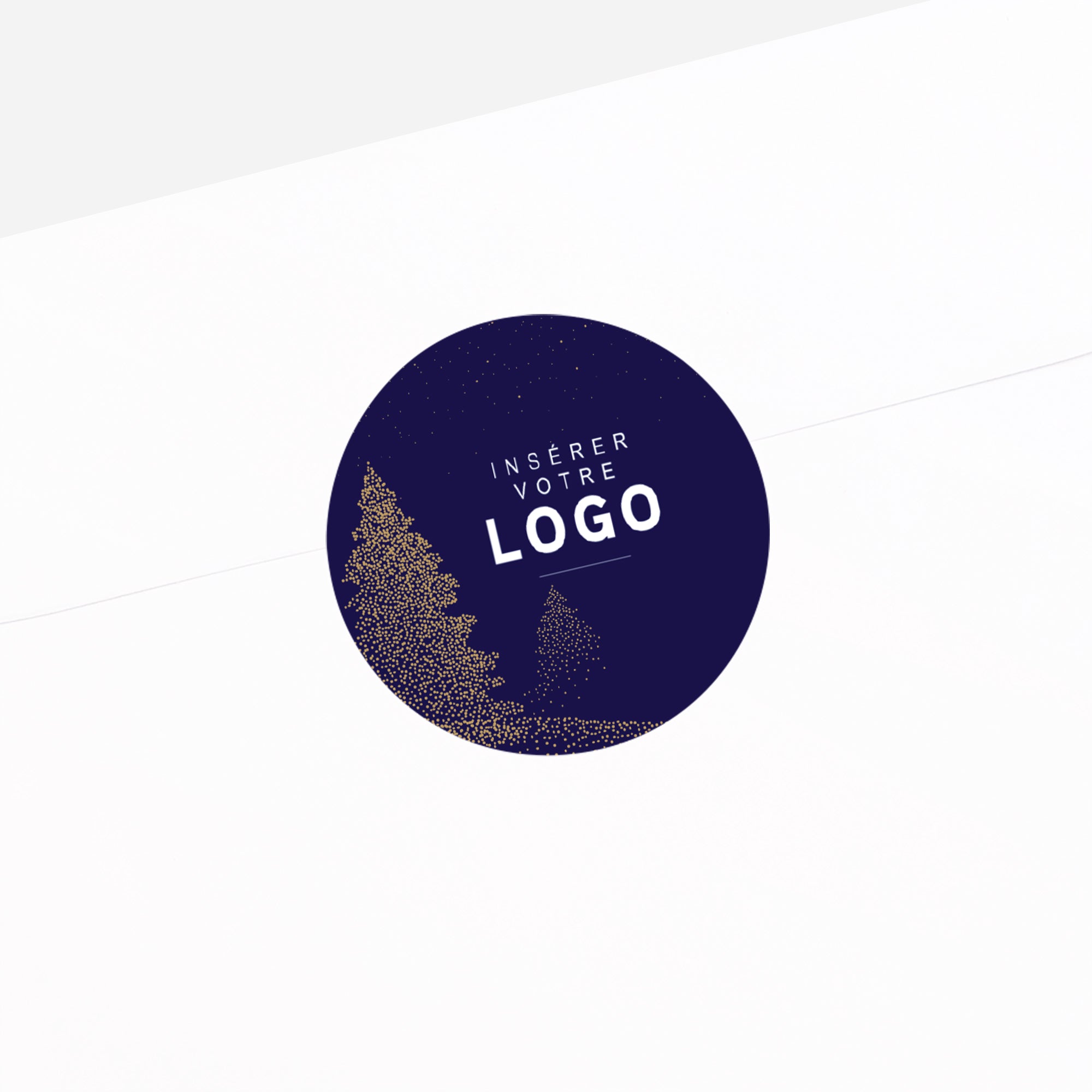Sapins scintillants | Vœux professionnels • Sticker • Rond photo N° 2