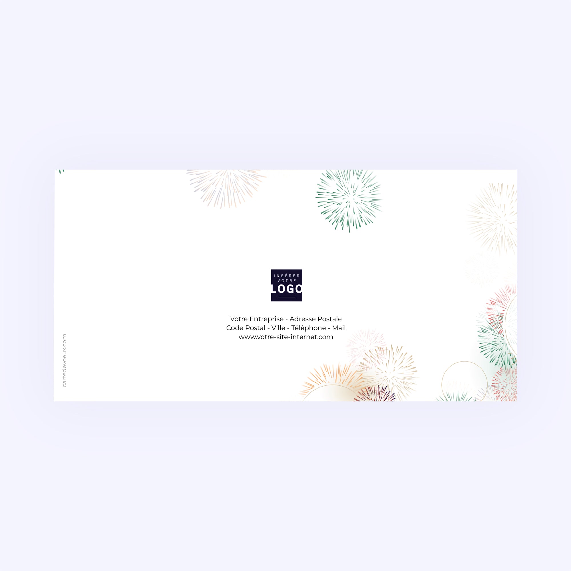 Bouquet final | Vœux professionnels • Carte de voeux • Rectangle double photo N° 3