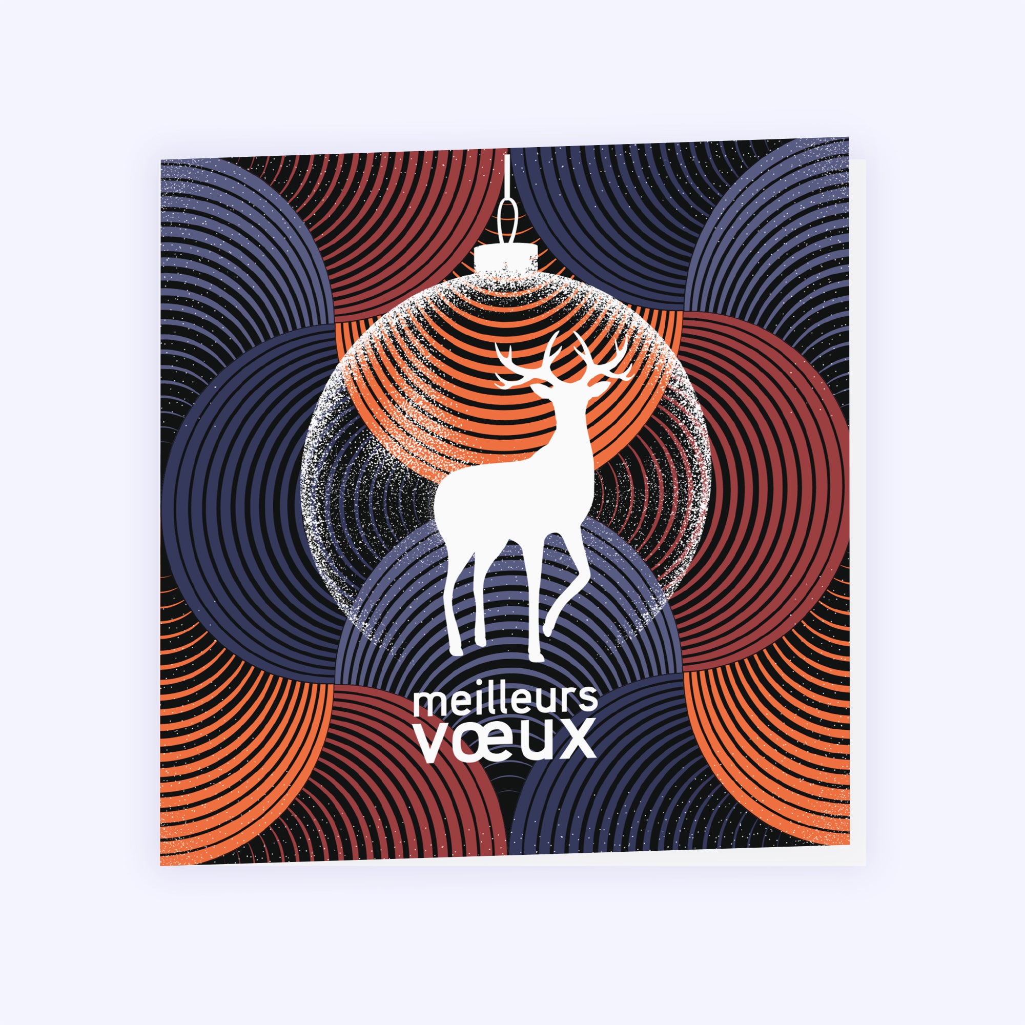 Renne graphique 2 | Vœux professionnels • Carte de voeux photo N° 1