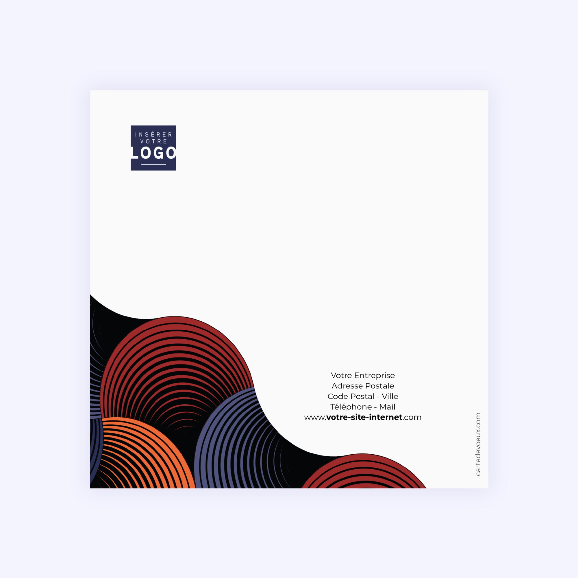 Renne graphique 2 | Vœux professionnels • Carte de voeux photo N° 3