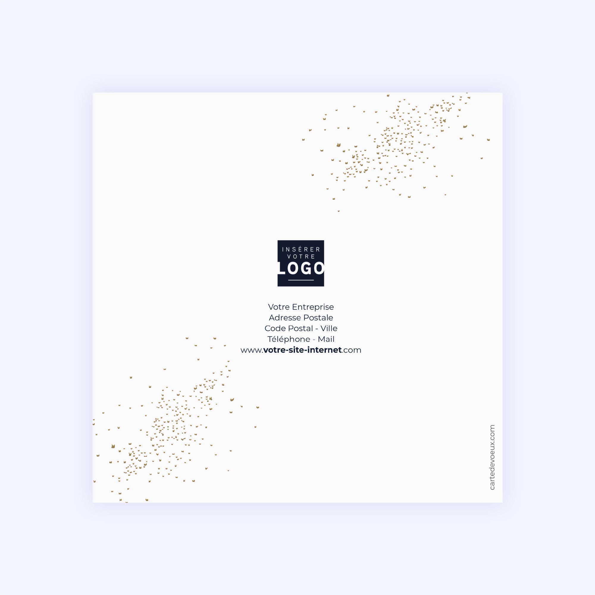 Galaxie | Vœux professionnels • Carte de voeux dorure photo N° 3