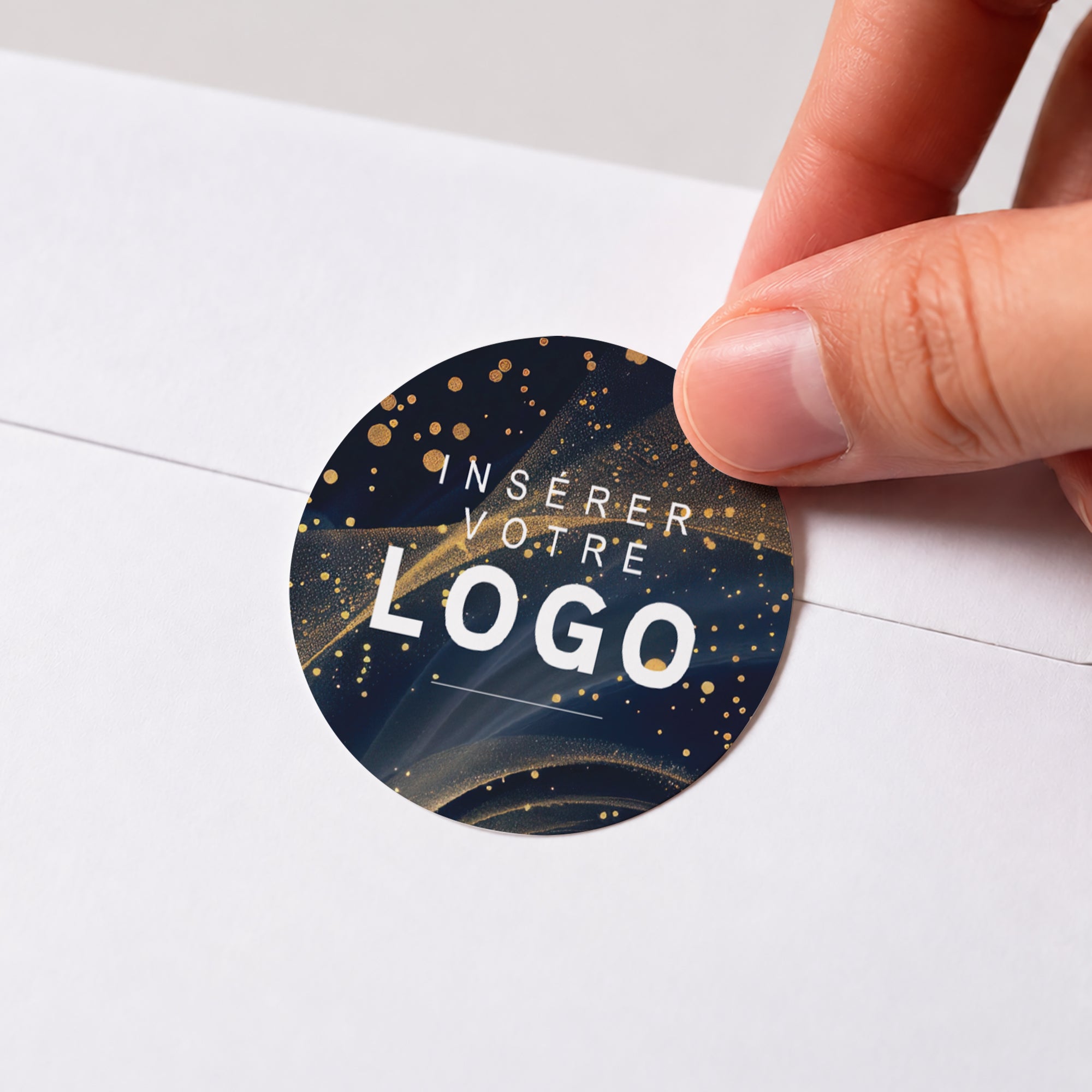 Galaxie | Vœux professionnels • Sticker • Rond photo N° 1