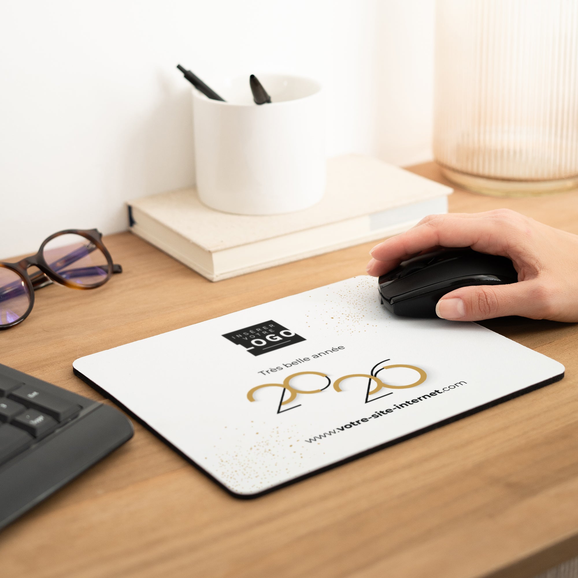 Graphique Style | Vœux professionnels • Tapis de souris • 23 x 19,6 cm photo N° 2