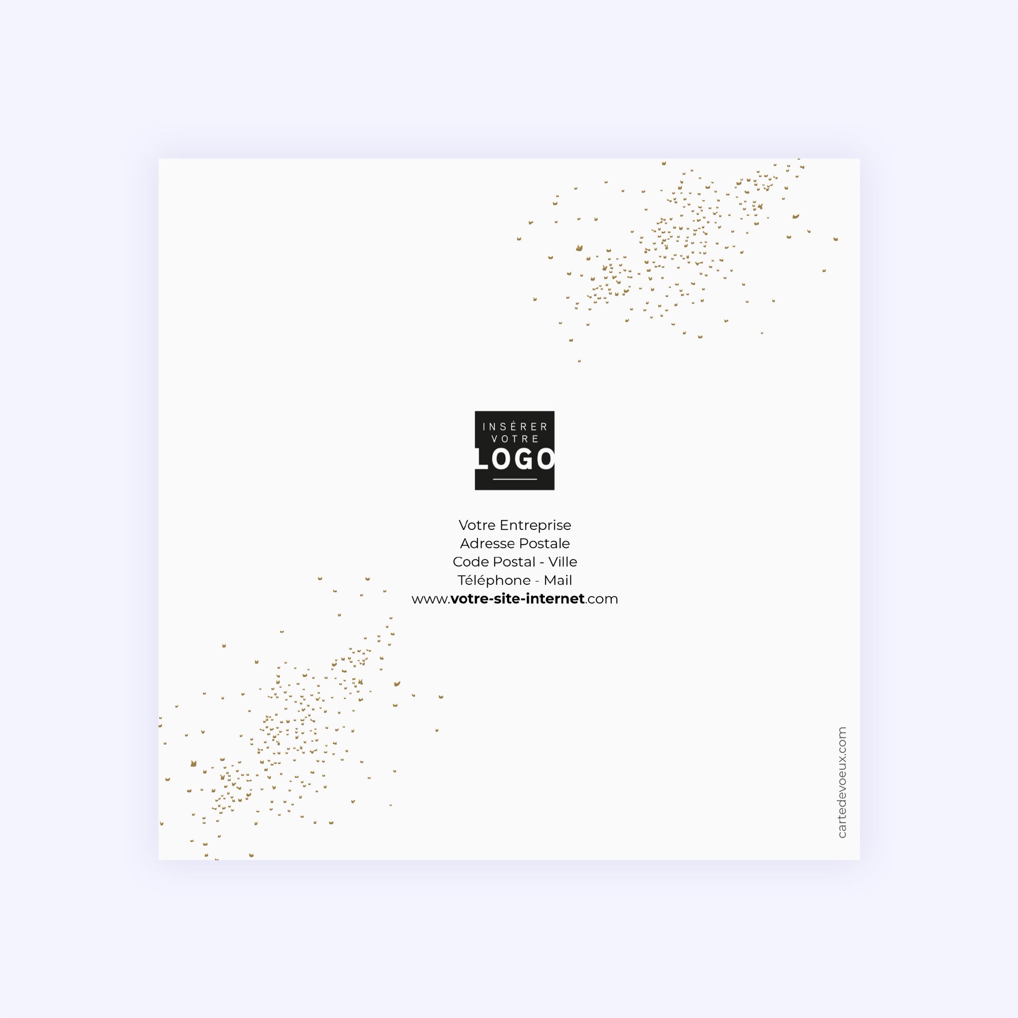 Graphique Style | Vœux professionnels • Carte de voeux dorure photo N° 3