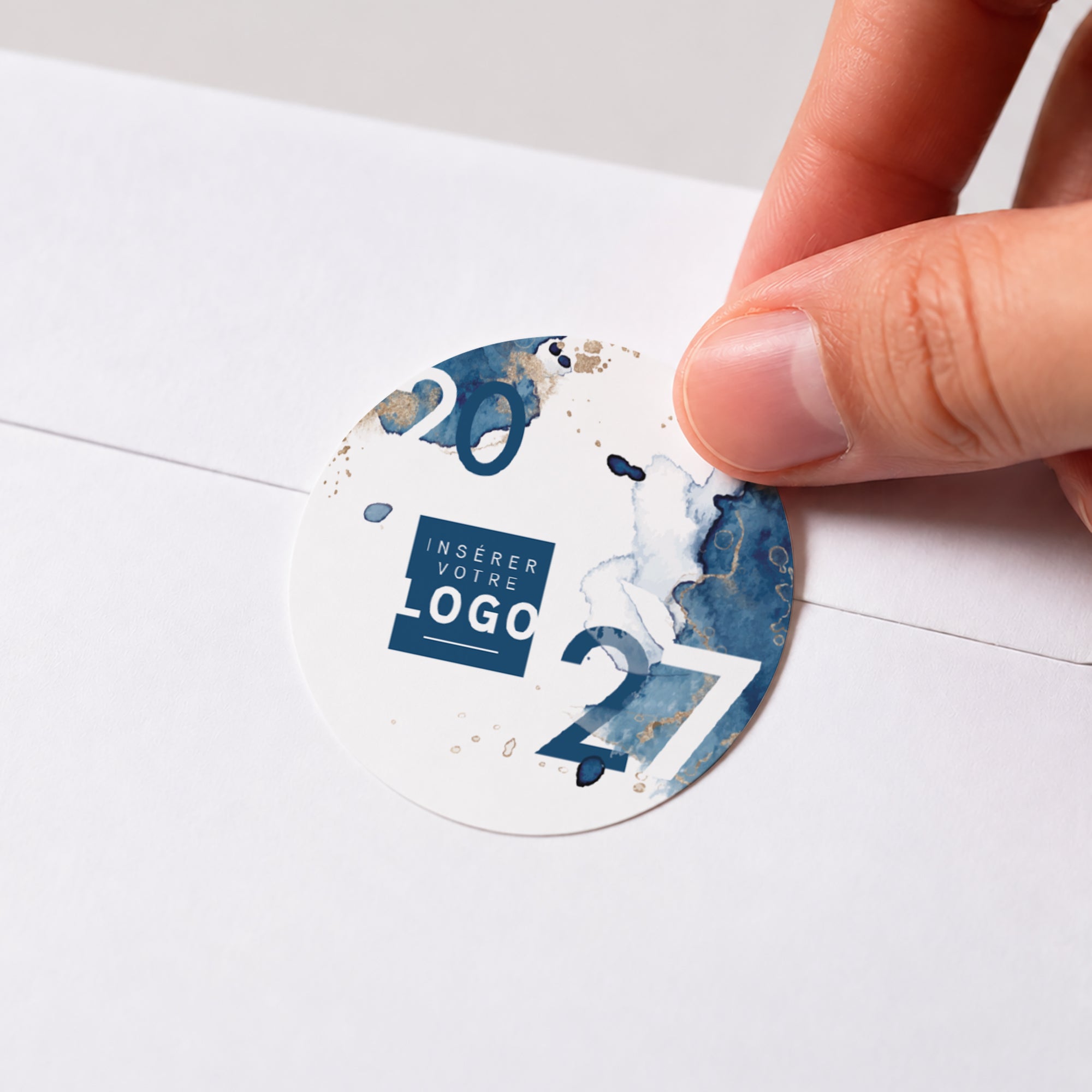 Poussière d'étoile | Vœux professionnels • Sticker • Rond photo N° 1