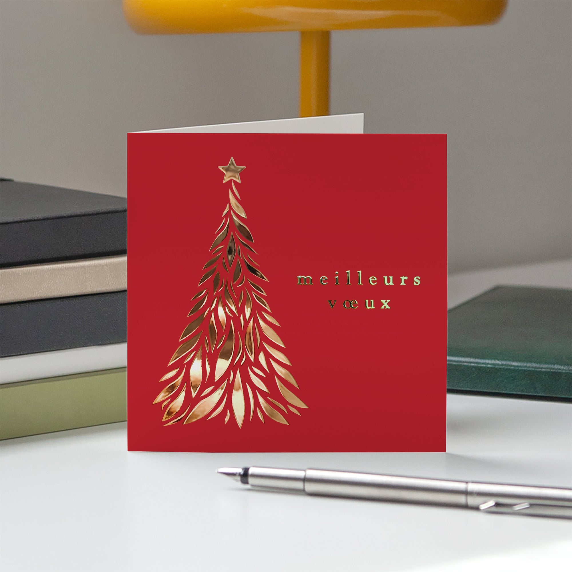 Mon beau sapin doré | Vœux professionnels • Carte de voeux dorure photo N° 5