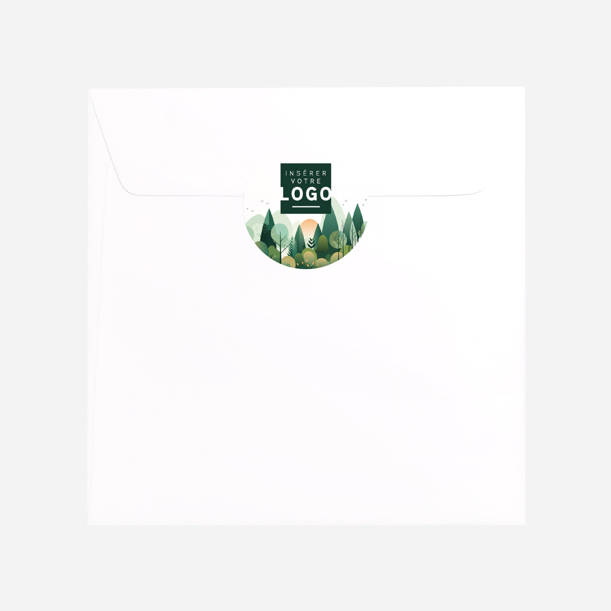 Forest graphik | Vœux professionnels • Sticker • Rond photo N° 3