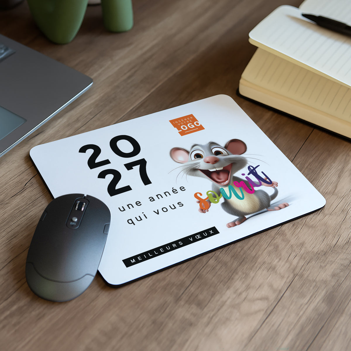 Souris | Cadeau entreprise • Tapis de souris • 23 x 19,6 cm photo N° 1