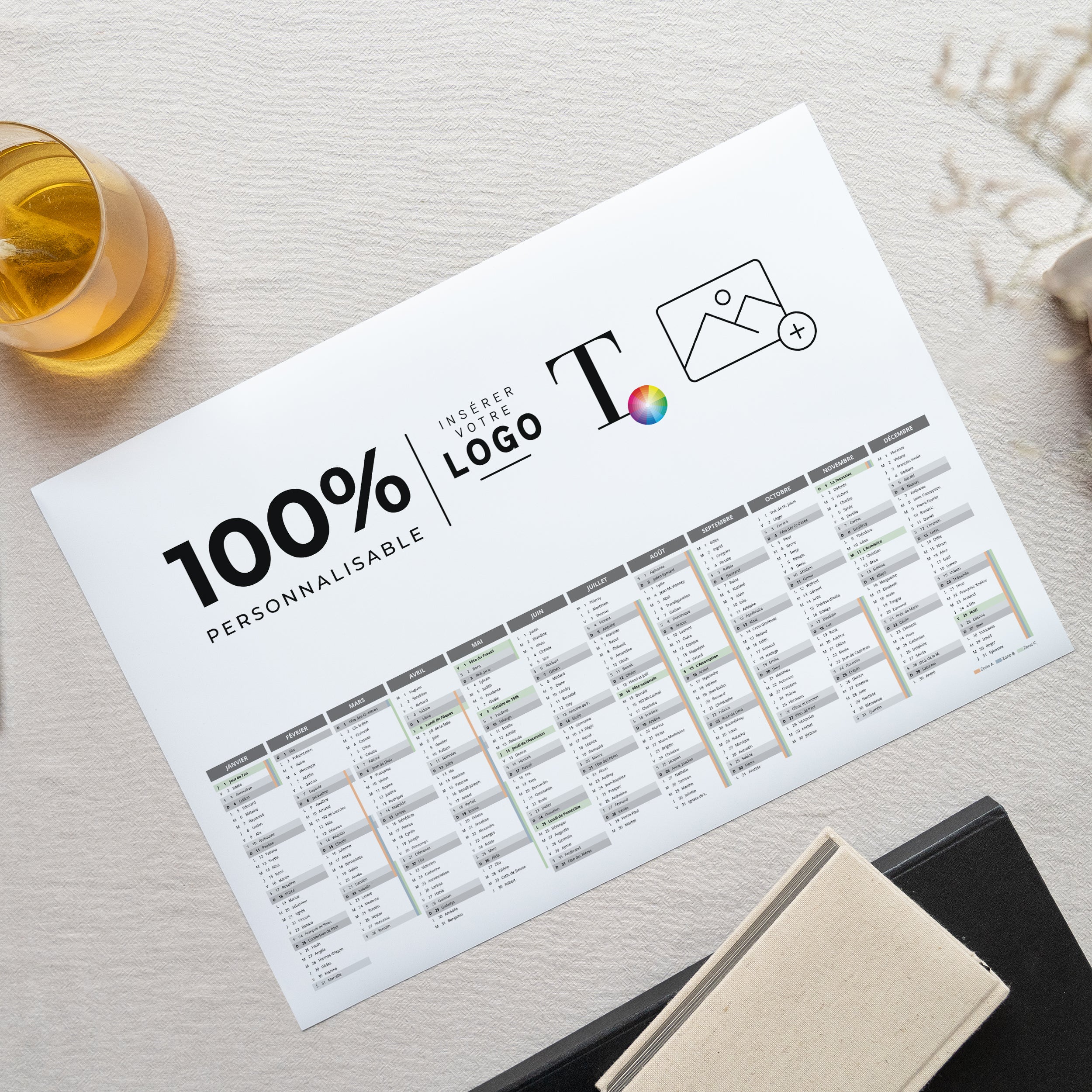 Do It Yourself | Vœux professionnels • Calendrier professionnel • A3 photo N° 1