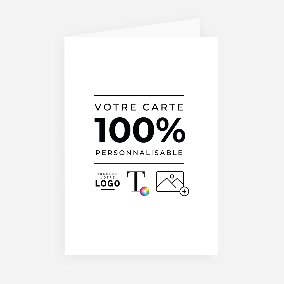 Do It Yourself | Vœux professionnels • Carte de voeux • Double volet portrait photo N° 1