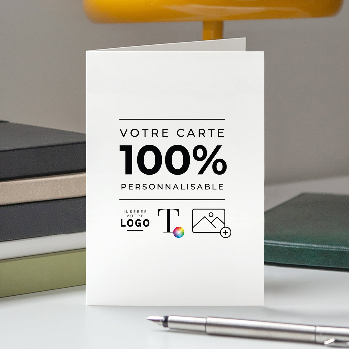 Do It Yourself | Vœux professionnels • Carte de voeux • Double volet portrait photo N° 5