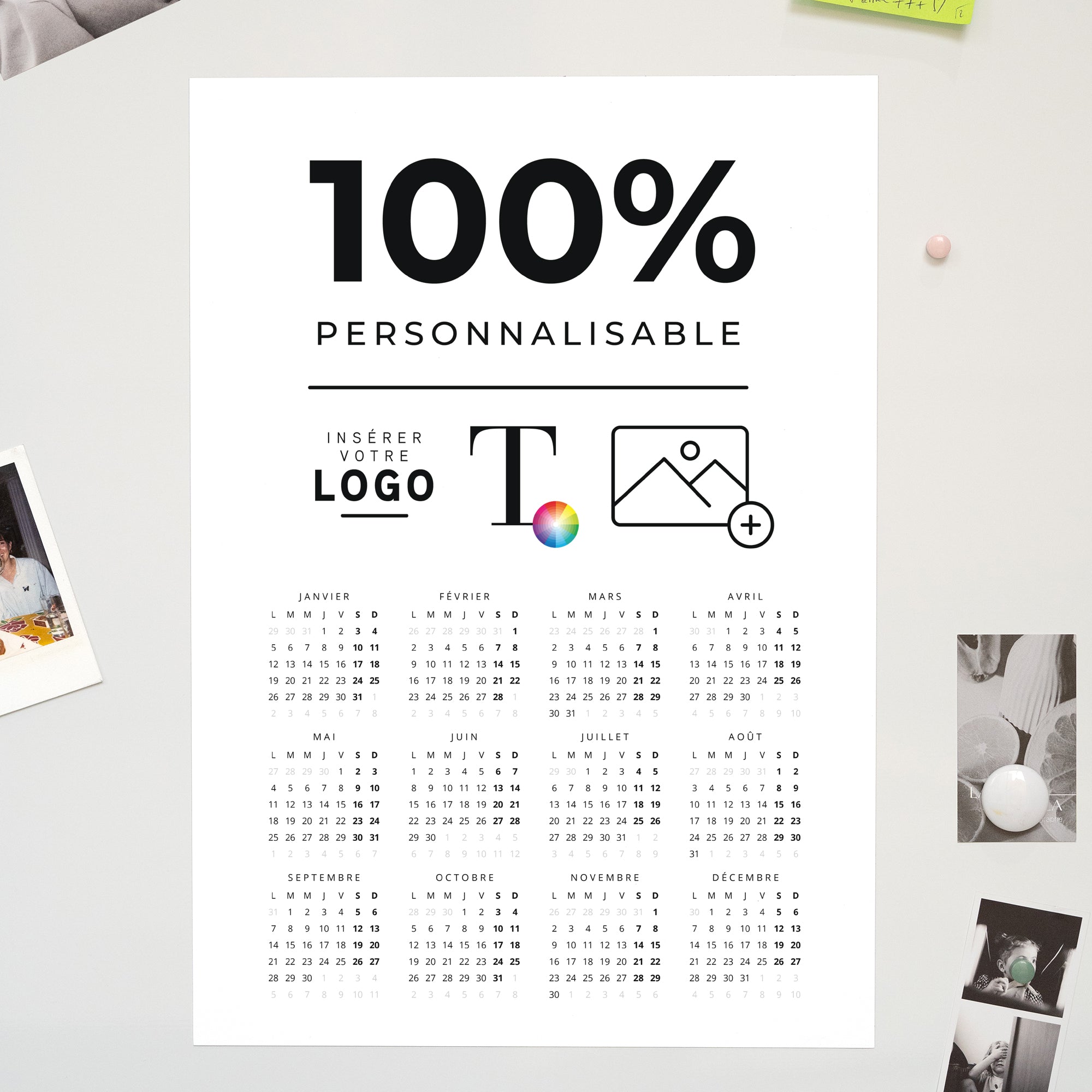 Do It Yourself | Vœux professionnels • Calendrier professionnel • A3 Portrait photo N° 1