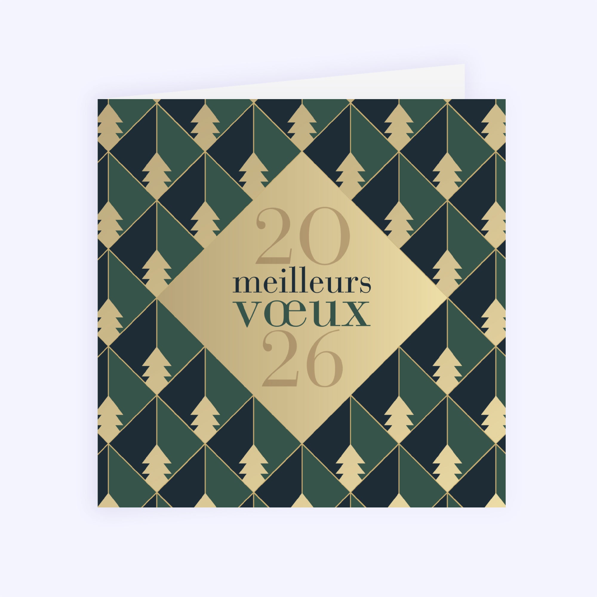 Un Noël authentique | Vœux professionnels • Carte de voeux • Carré double photo N° 1