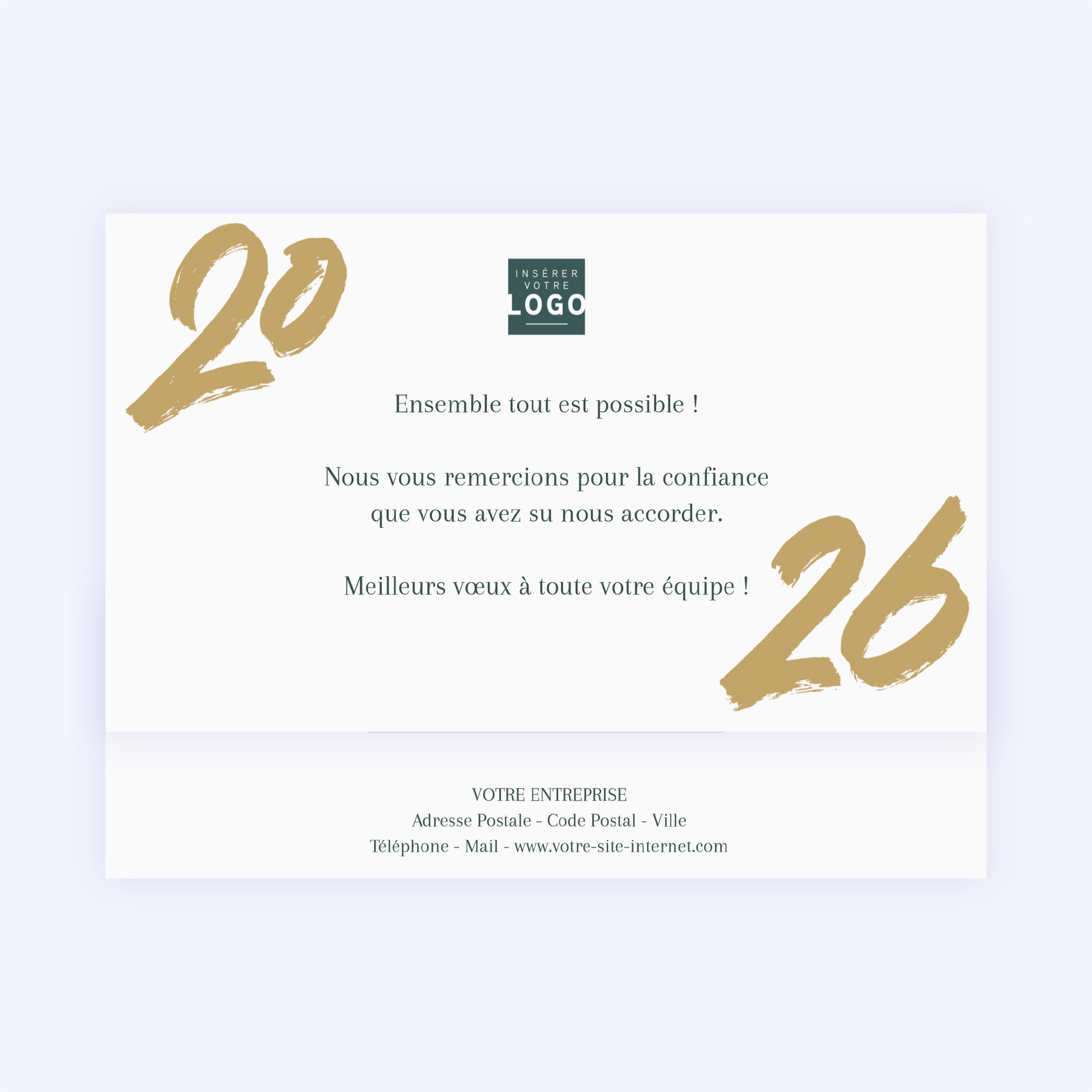 Dorures d’avenir | Vœux professionnels • Carte chocolats • Maxim's de Paris photo N° 4