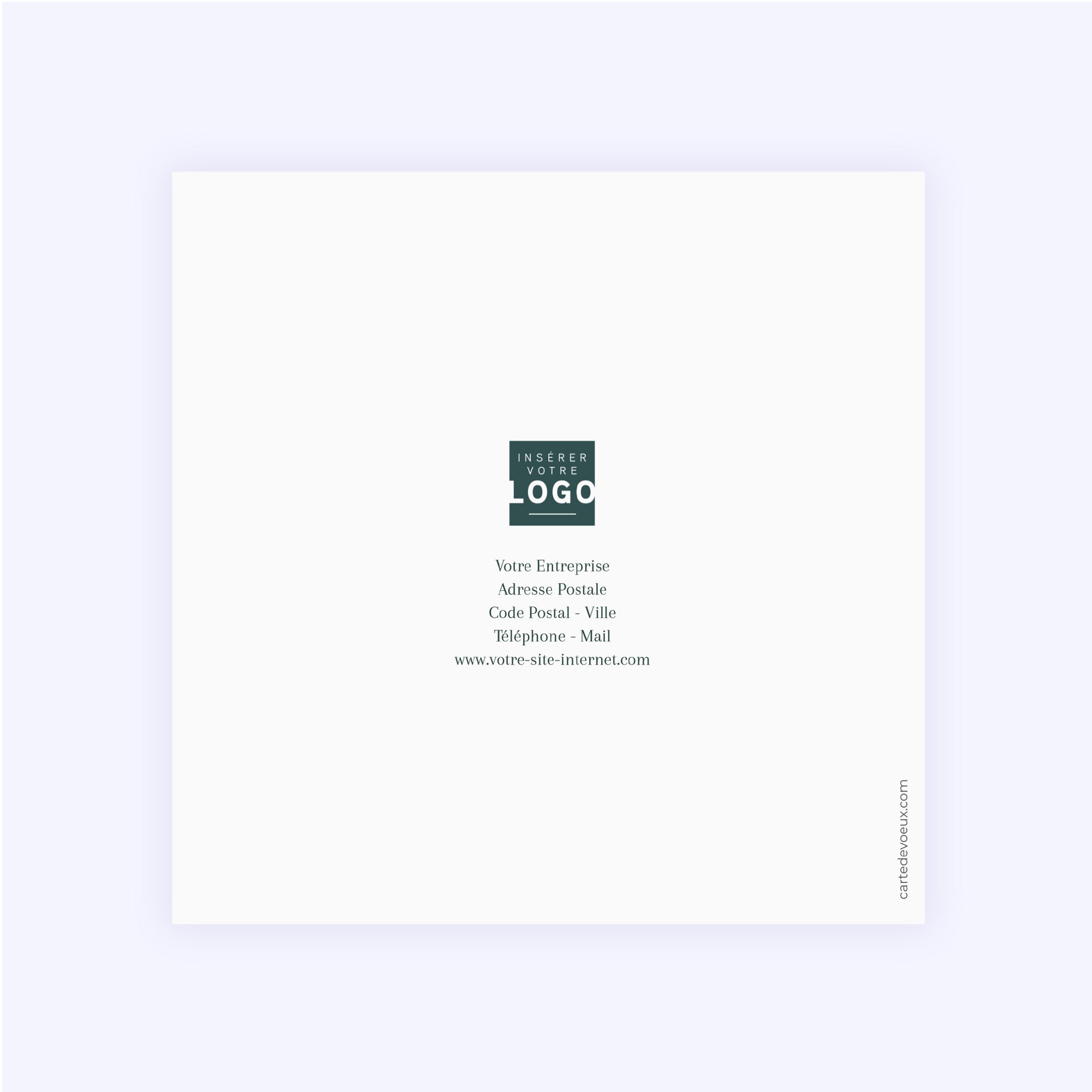 Dorures d’avenir | Vœux professionnels • Carte de voeux dorure • Carré double photo N° 3