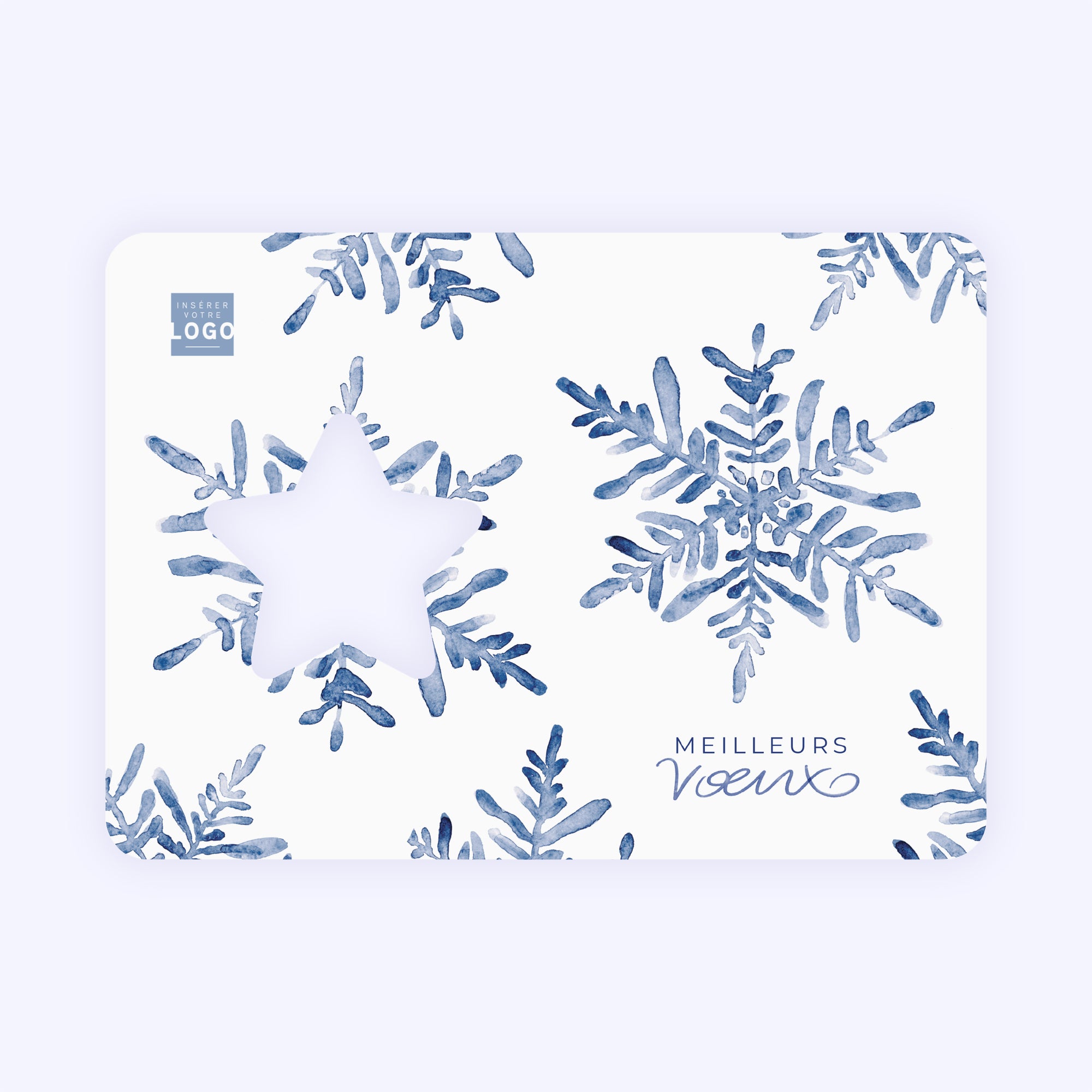 Étoile de givre | Vœux professionnels • Carte de voeux • Horizontal étoile photo N° 1