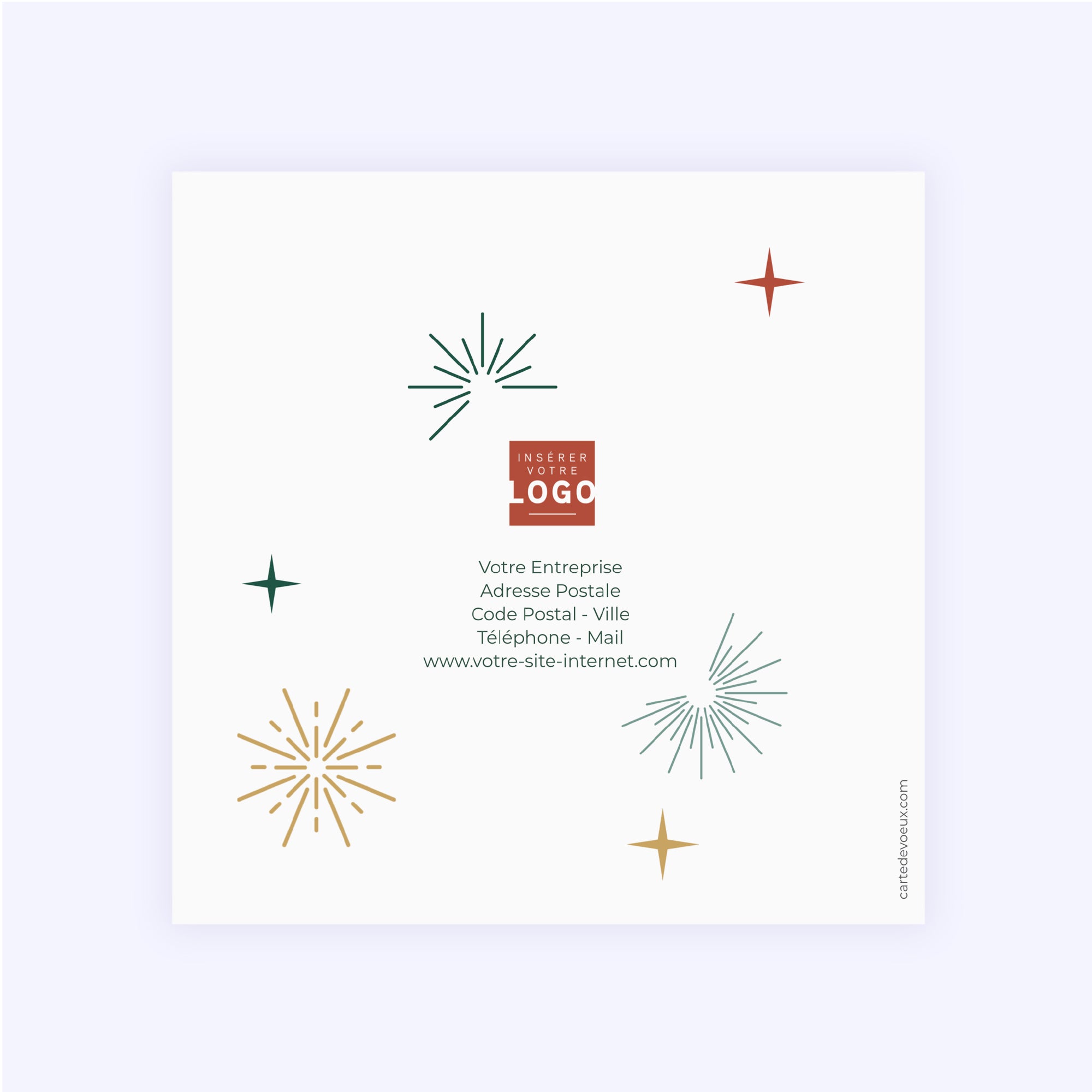 Cap sur l’Exceptionnel | Vœux professionnels • Carte de voeux • Carré double photo N° 3