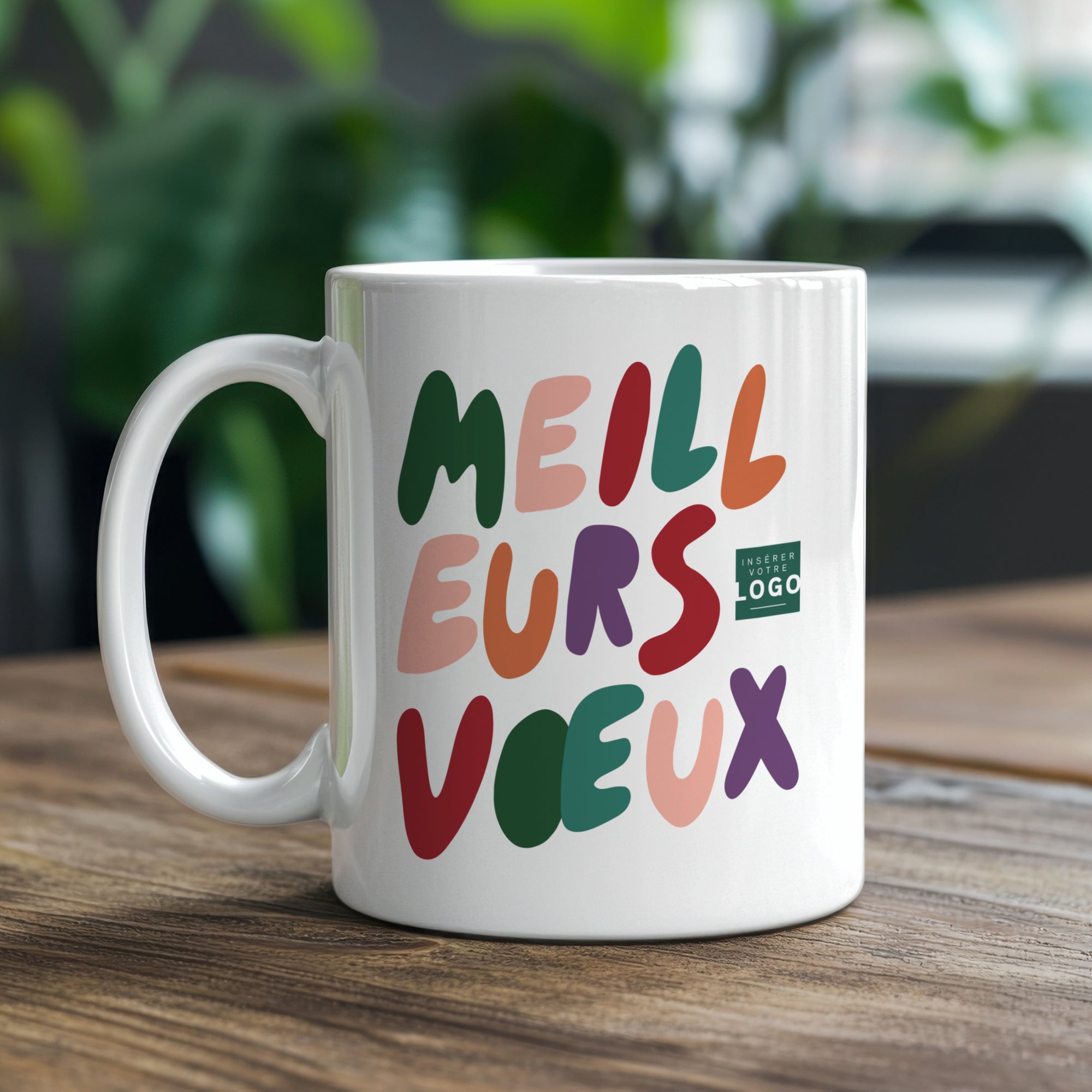 Lettres & Couleurs | Vœux professionnels • Mug • Ø 8 x 9,5 cm photo N° 1