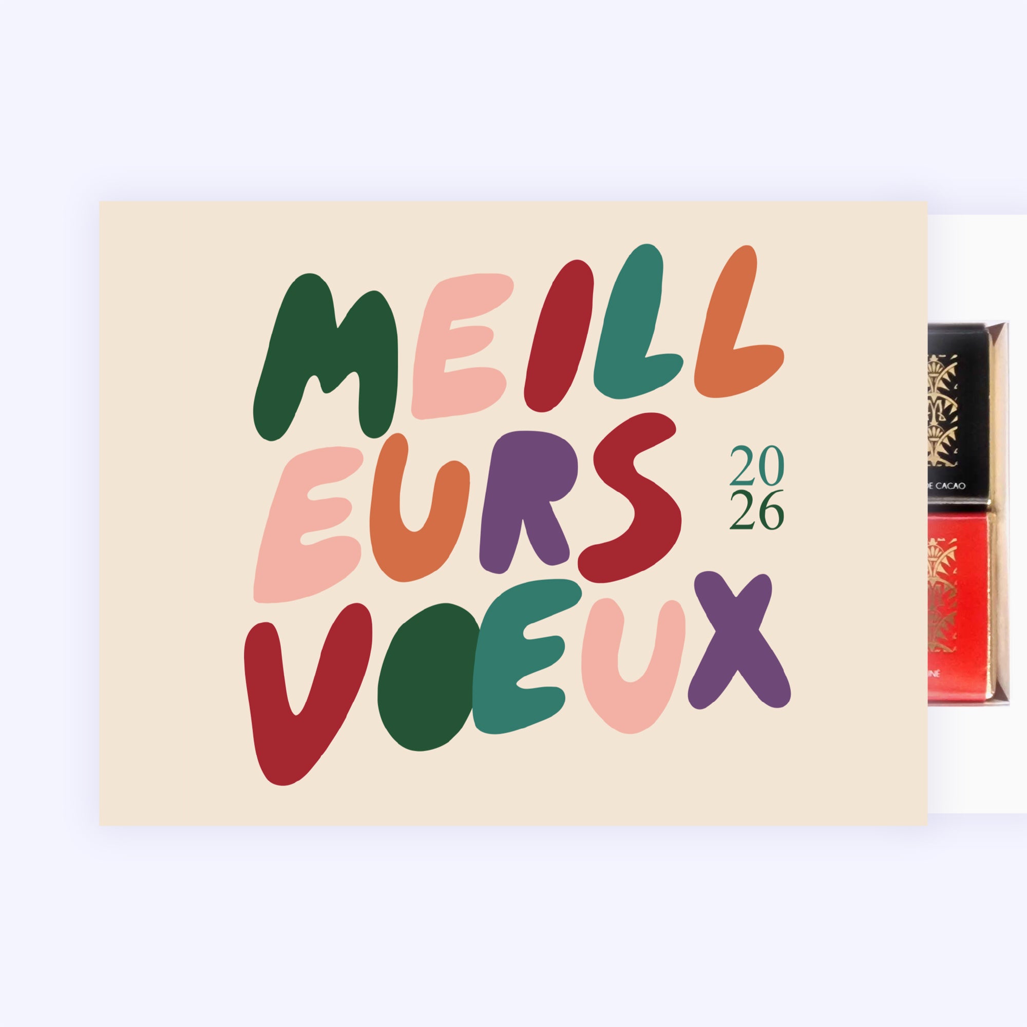 Lettres & Couleurs | Vœux professionnels • Carte chocolats • Maxim's de Paris photo N° 1