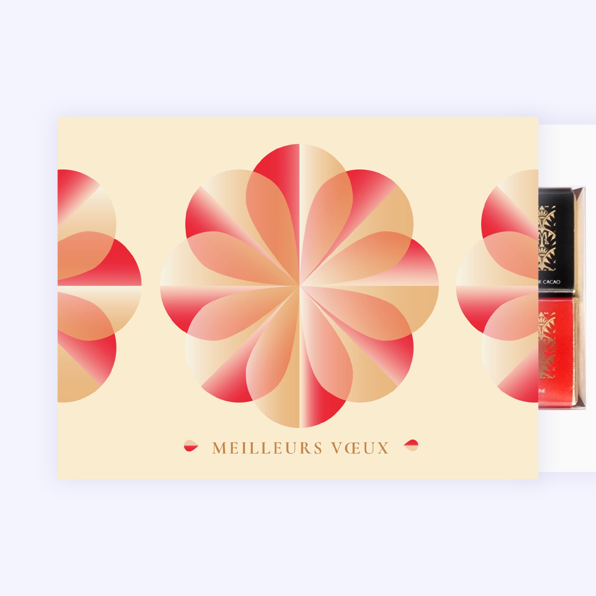 Géométrie Florale | Vœux professionnels • Carte chocolats • Maxim's de Paris photo N° 1