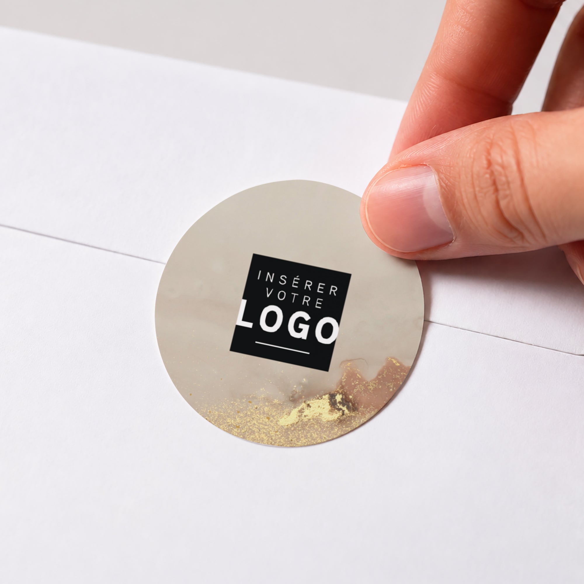 Pigments d’Or | Vœux professionnels • Sticker • Rond photo N° 1