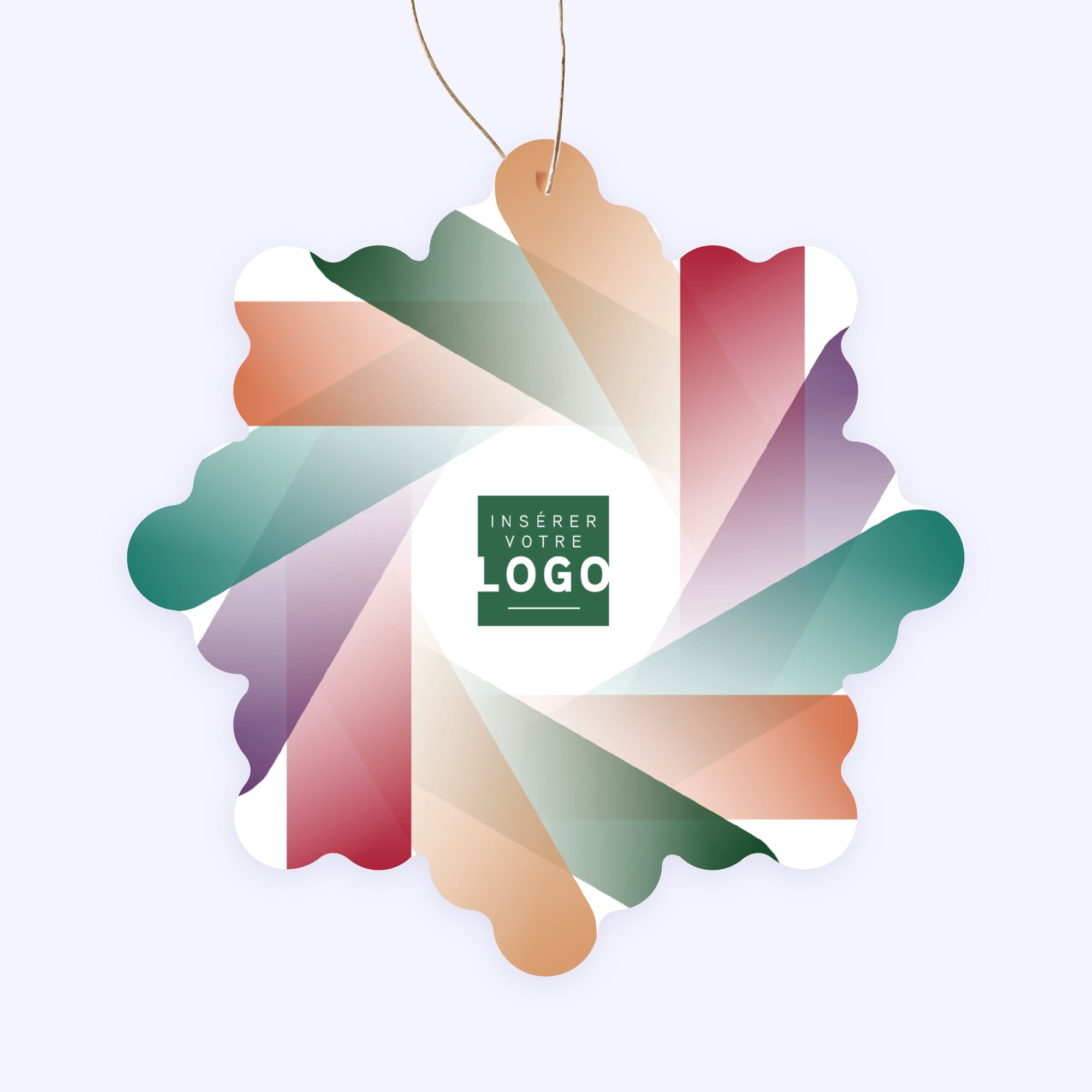 Cycloform | Vœux professionnels • Boule de Noël papier • Flocon photo N° 1