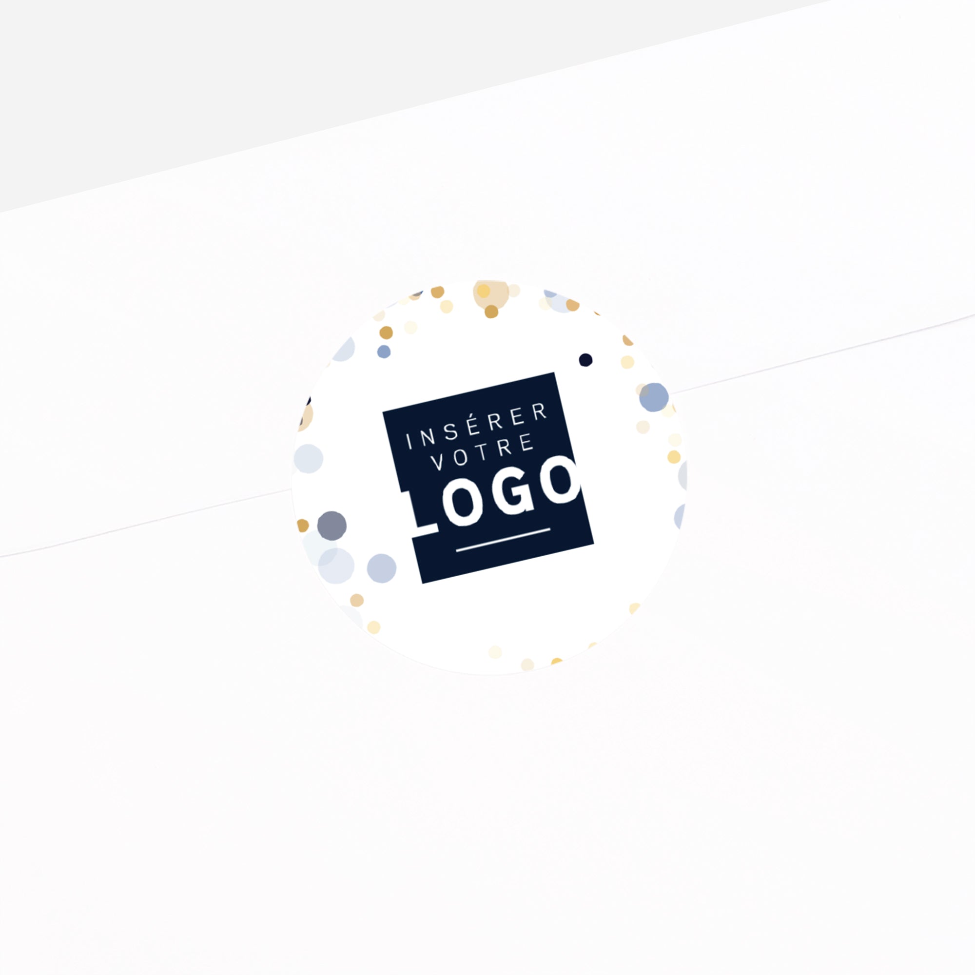 Prestige en Or | Vœux professionnels • Sticker • Rond photo N° 2