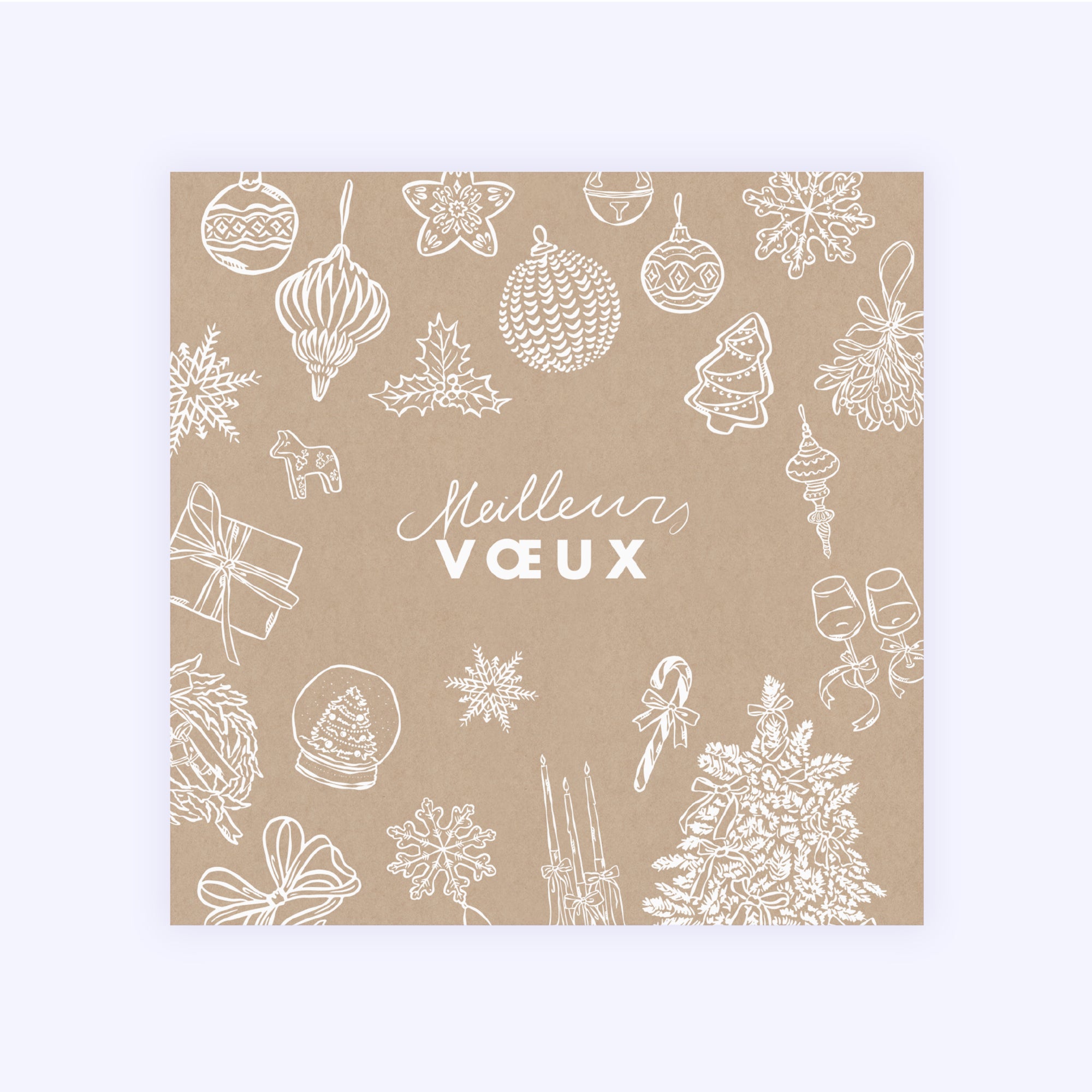 L’enchantement de Noël | Vœux professionnels • Carte de voeux • Carré photo N° 1