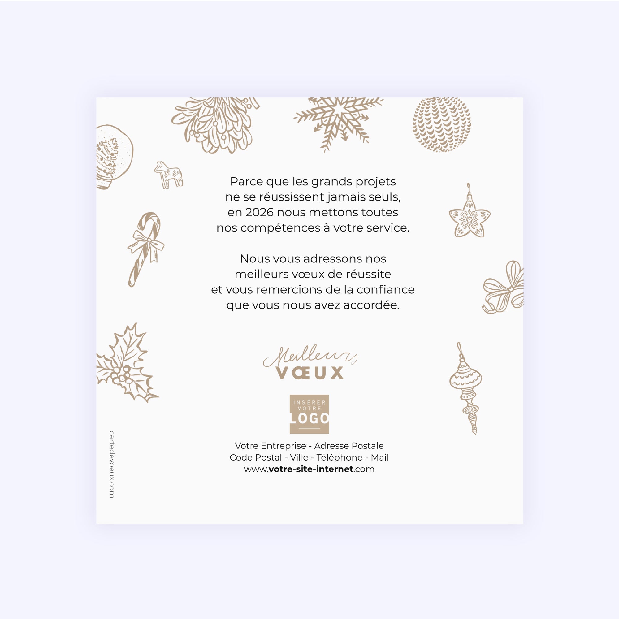 L’enchantement de Noël | Vœux professionnels • Carte de voeux • Carré photo N° 2