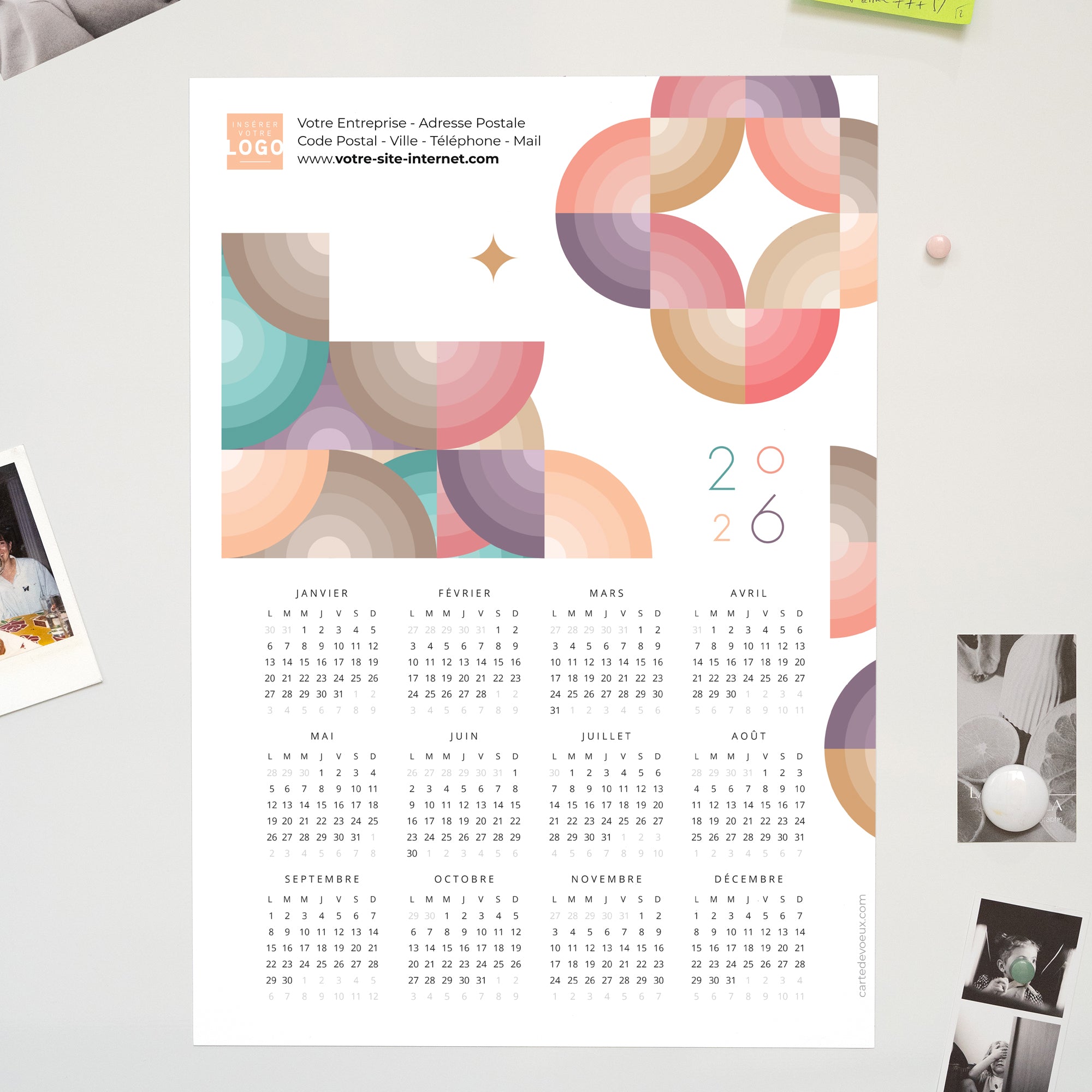Twist de Noël II | Vœux professionnels • Calendrier professionnel • A3 photo N° 1