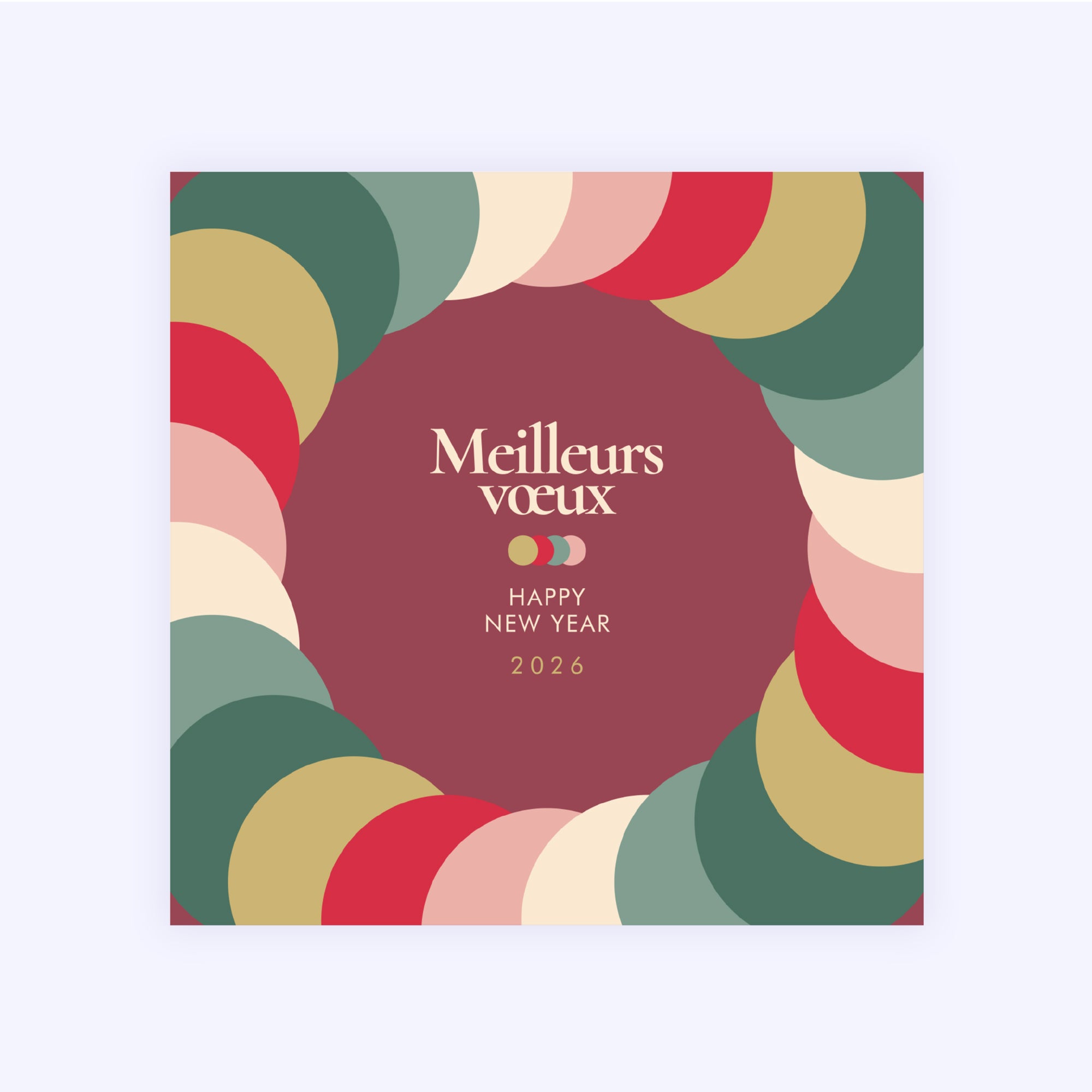 Colorloop | Vœux professionnels • Carte de voeux • Carré photo N° 1