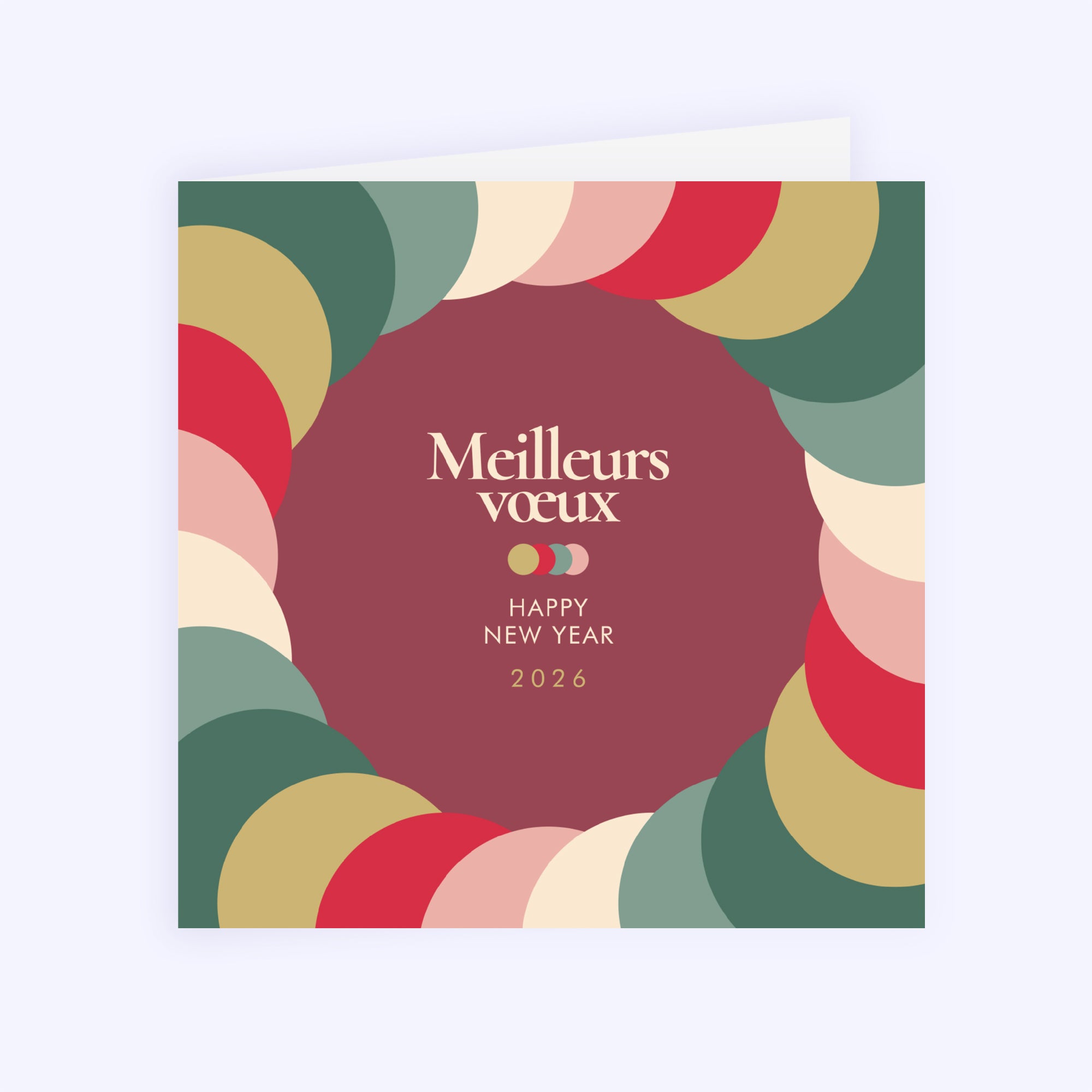 Colorloop | Vœux professionnels • Carte de voeux • Carré double photo N° 1