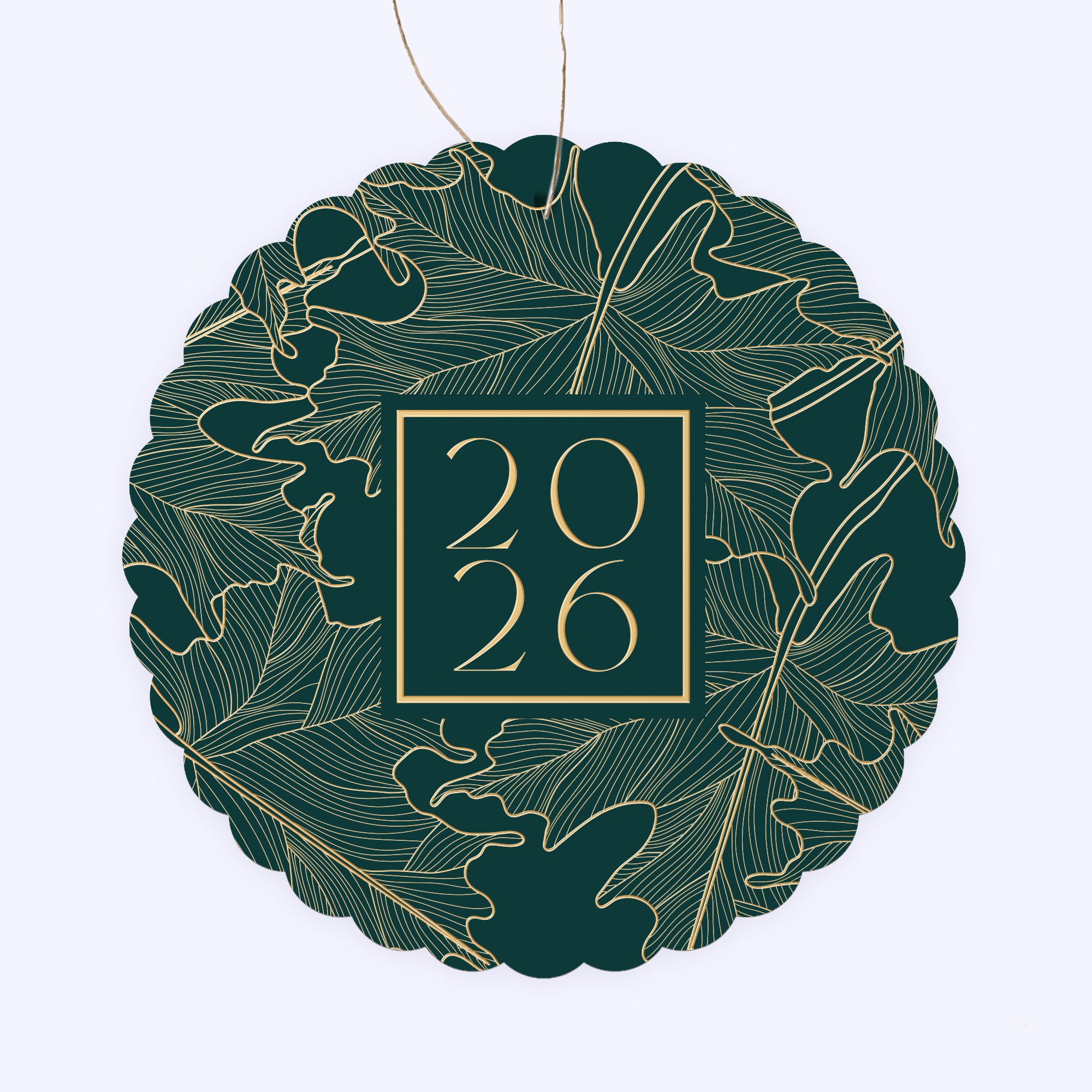 Canopée | Vœux professionnels • Boule de Noël papier • Ronde photo N° 1