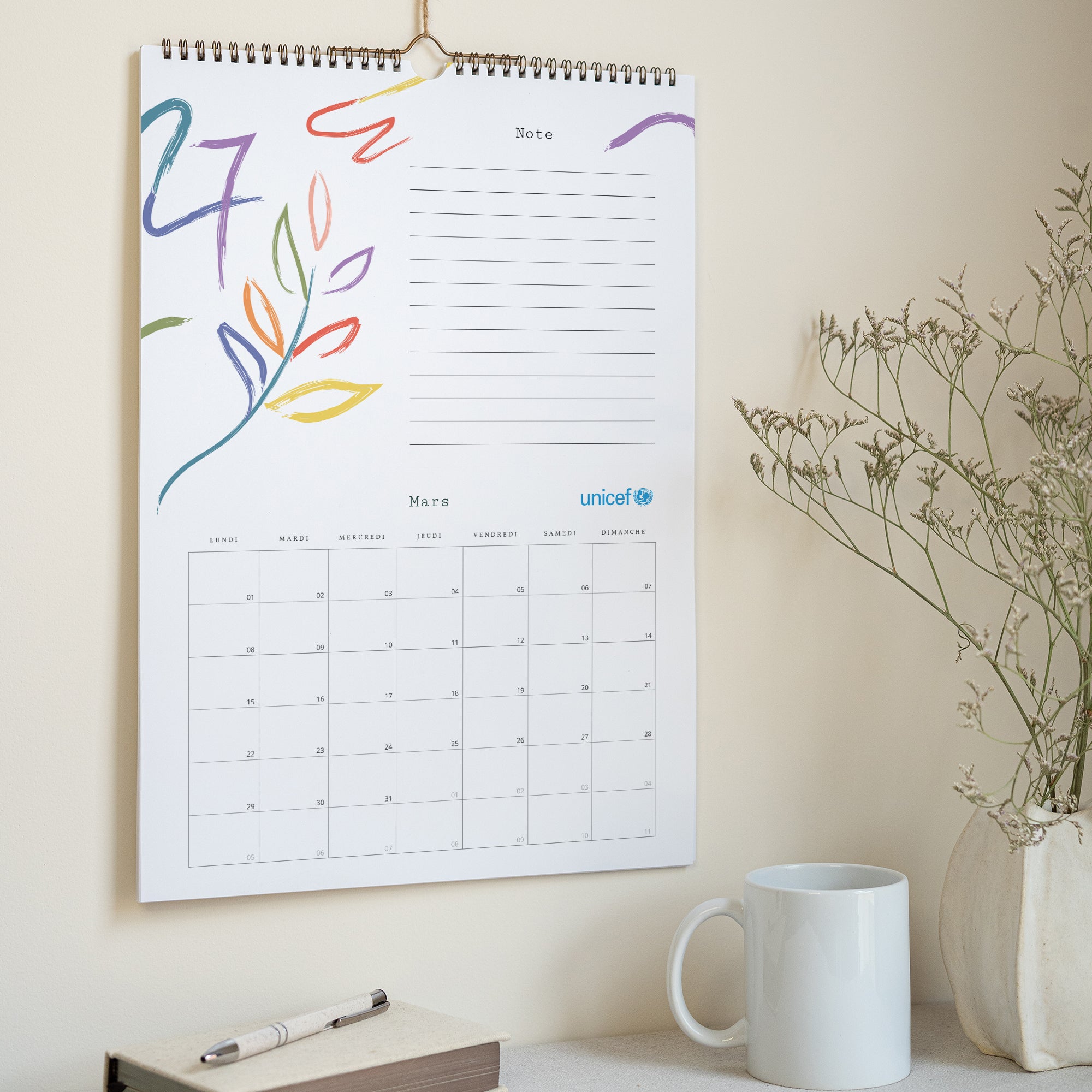 Espoir pour 2027 | Vœux professionnels • Calendrier professionnel • Mural A3 photo N° 3