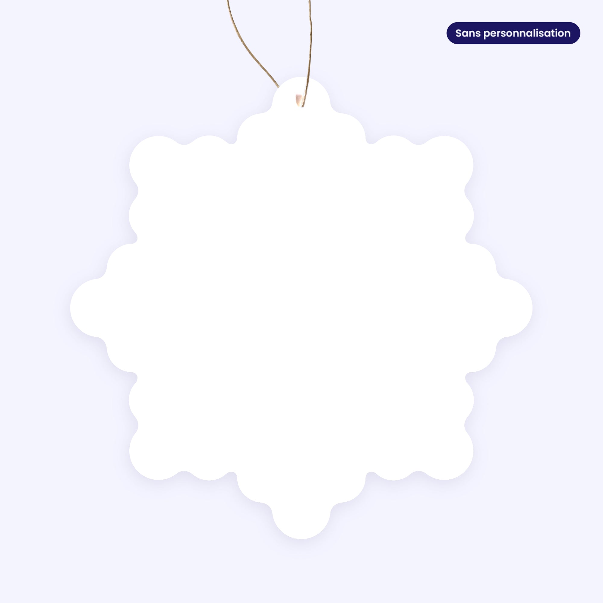 Écume d’Or | Vœux professionnels • Boule de Noël papier • Flocon photo N° 3