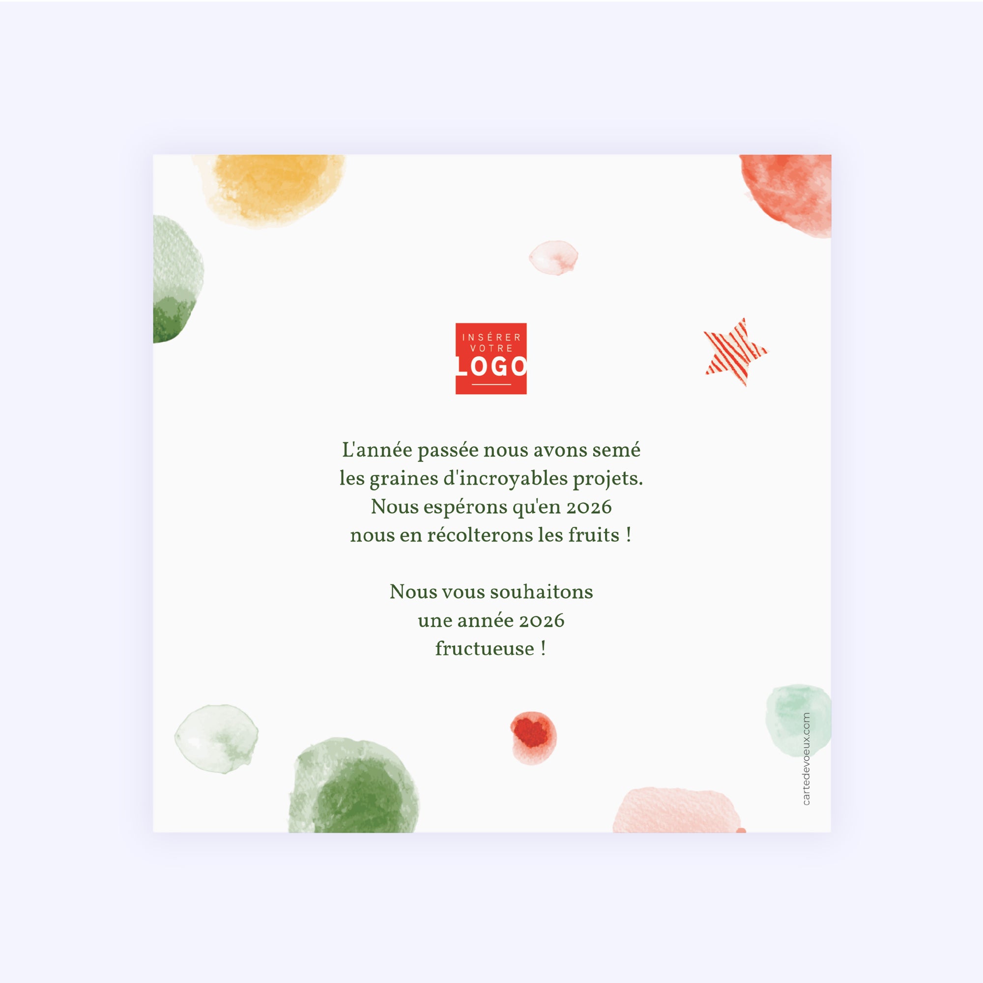 Sève de Lumière | Vœux professionnels • Carte de voeux • Carré photo N° 2
