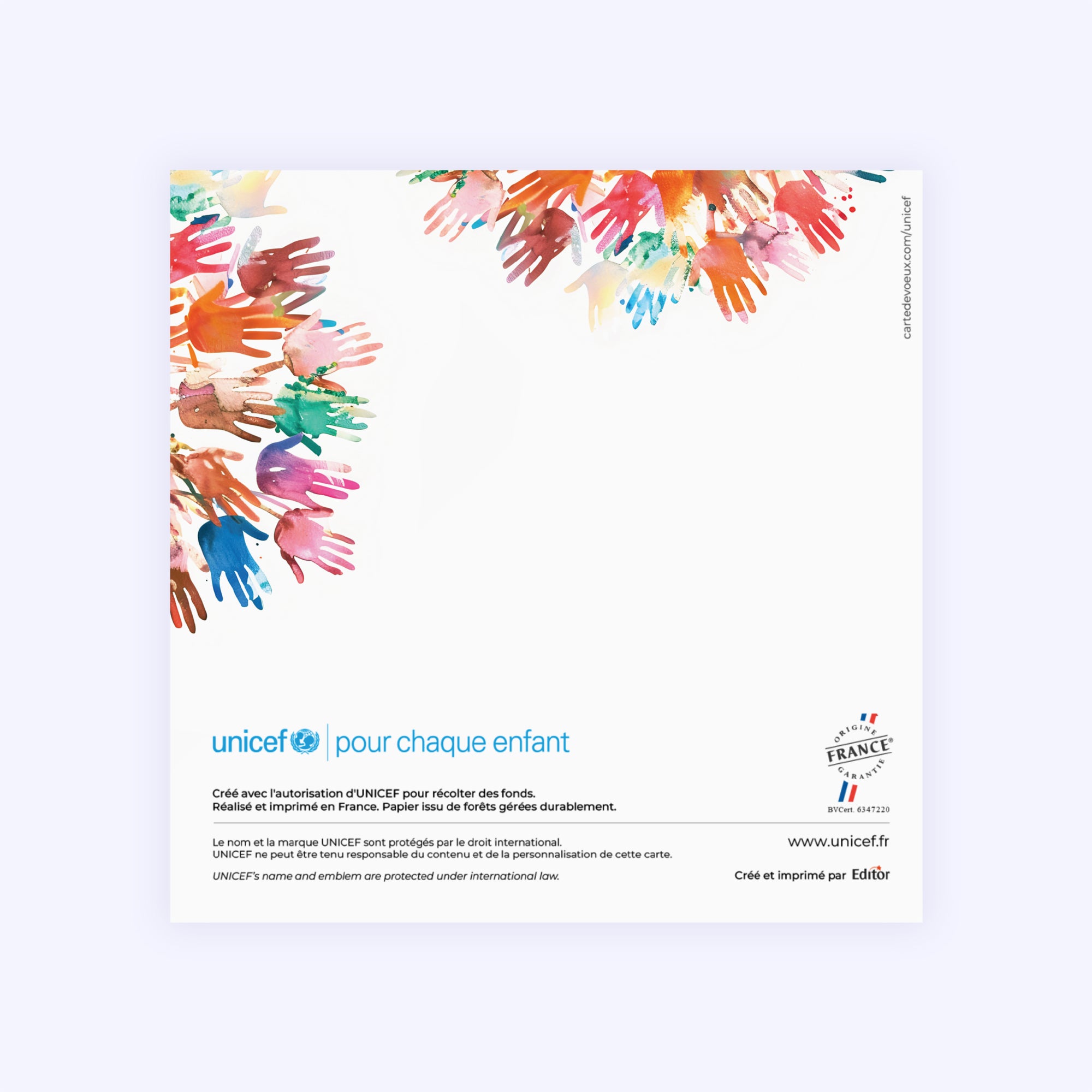 L’arbre de voeux solidaires | Vœux professionnels • Carte de voeux • Carré double photo N° 3