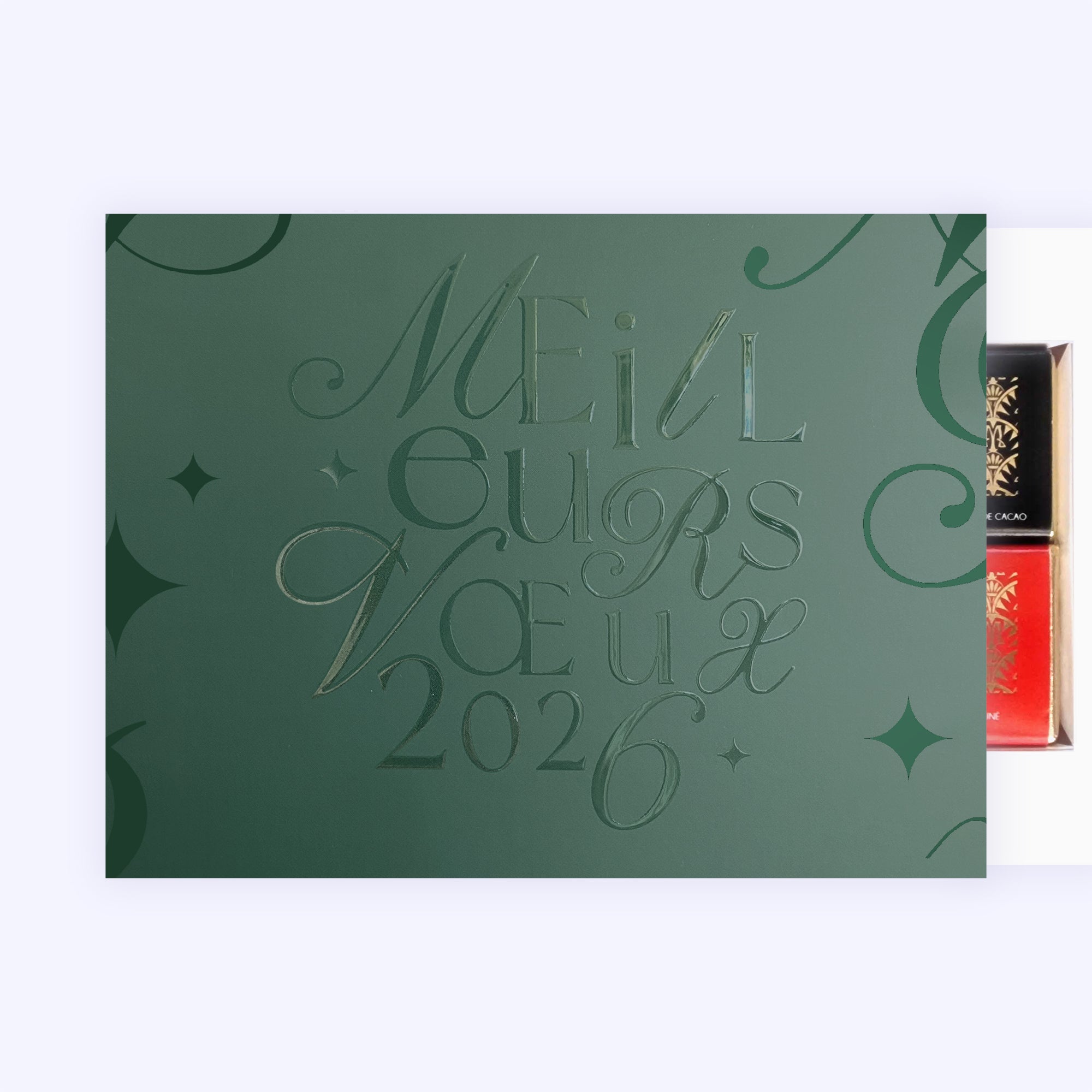 Multi typos vernis | Vœux professionnels • Carte chocolats • Maxim's de Paris photo N° 1