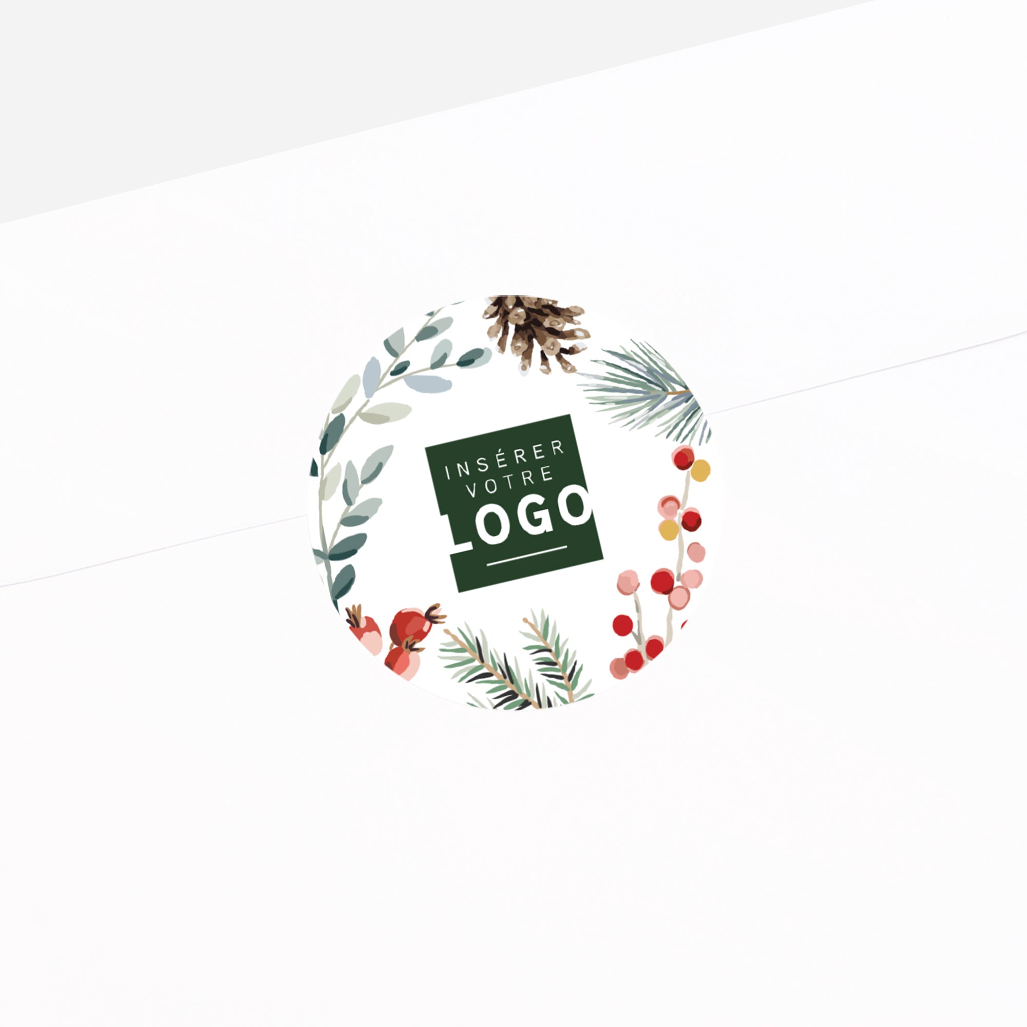 Floraison d’Hiver | Vœux professionnels • Sticker • Rond photo N° 2