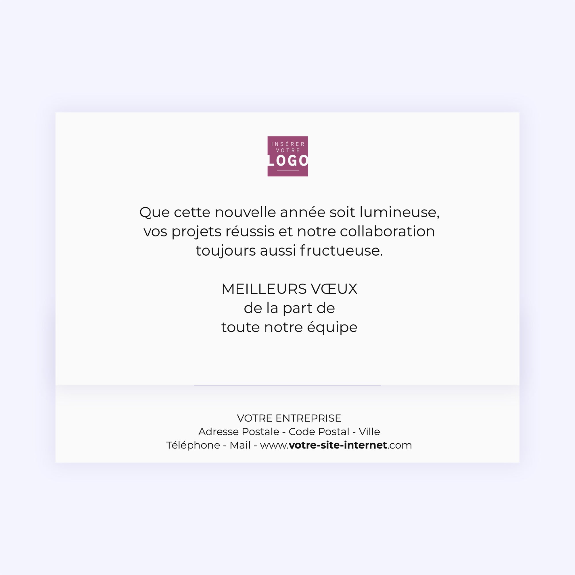 Rayures d’Hiver | Vœux professionnels • Carte chocolats • Maxim's de Paris photo N° 4