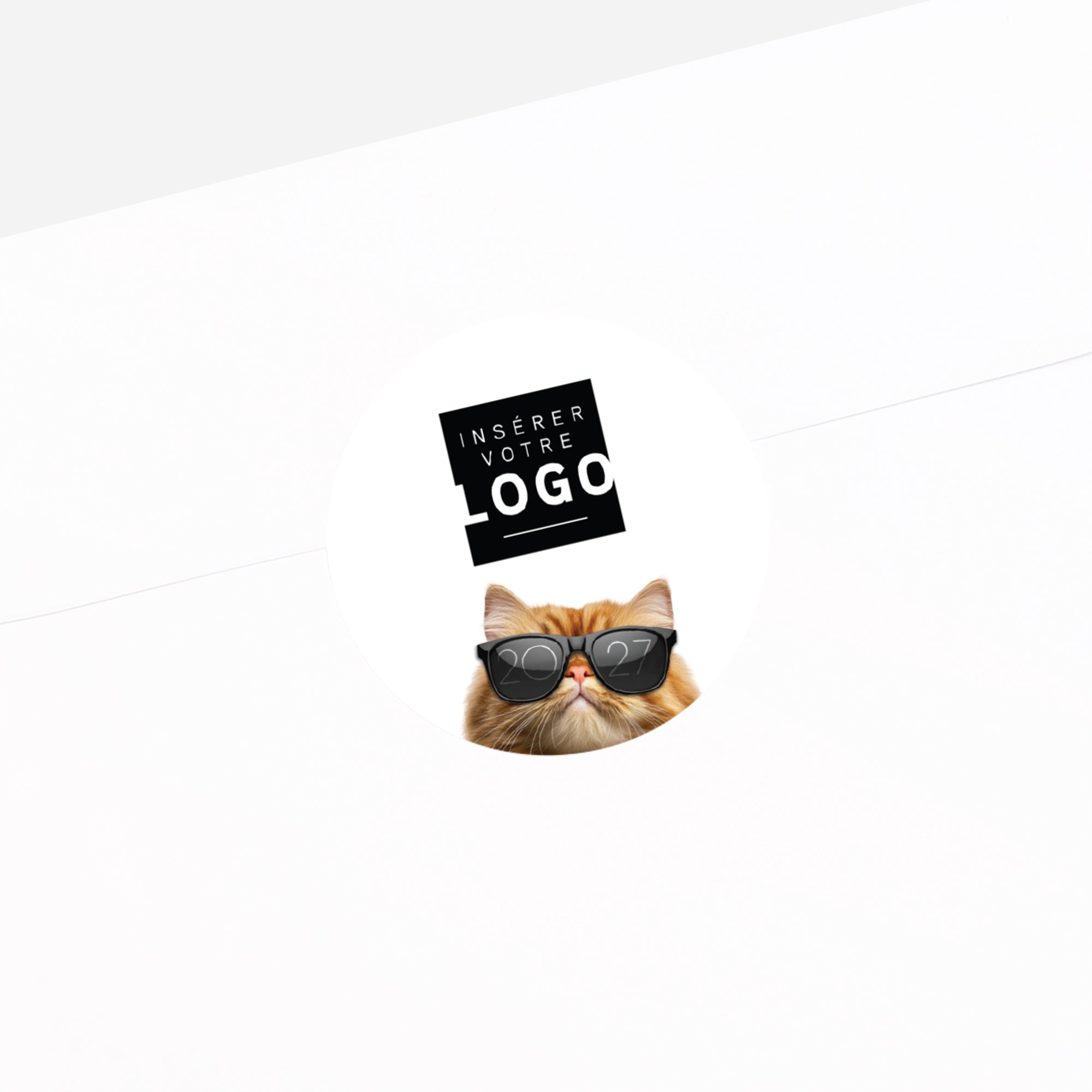 Objectif 2027 | Vœux professionnels • Sticker • Rond photo N° 2