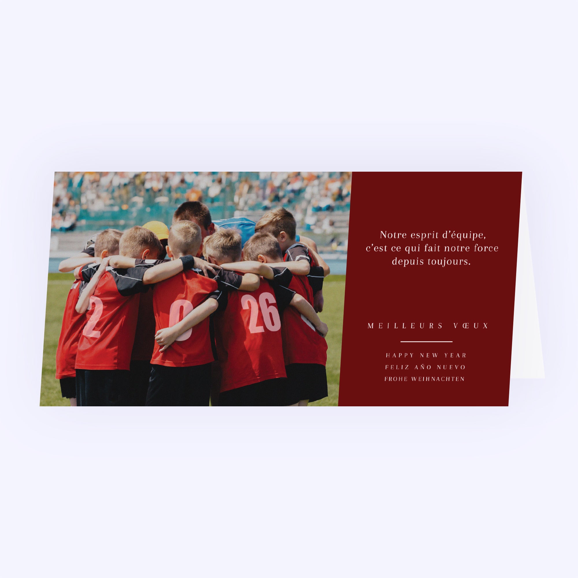 La Force des Liens | Vœux professionnels • Carte de voeux • Rectangle double photo N° 1