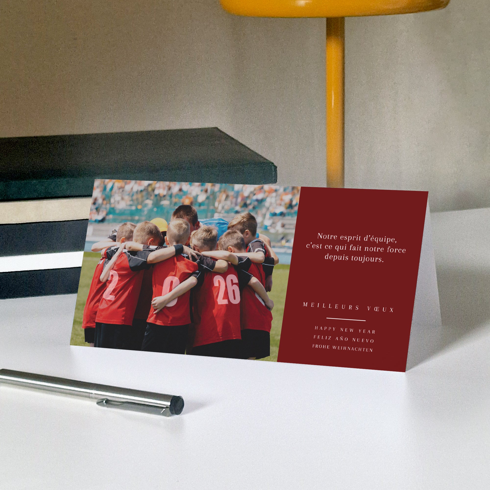 La Force des Liens | Vœux professionnels • Carte de voeux • Rectangle double photo N° 5