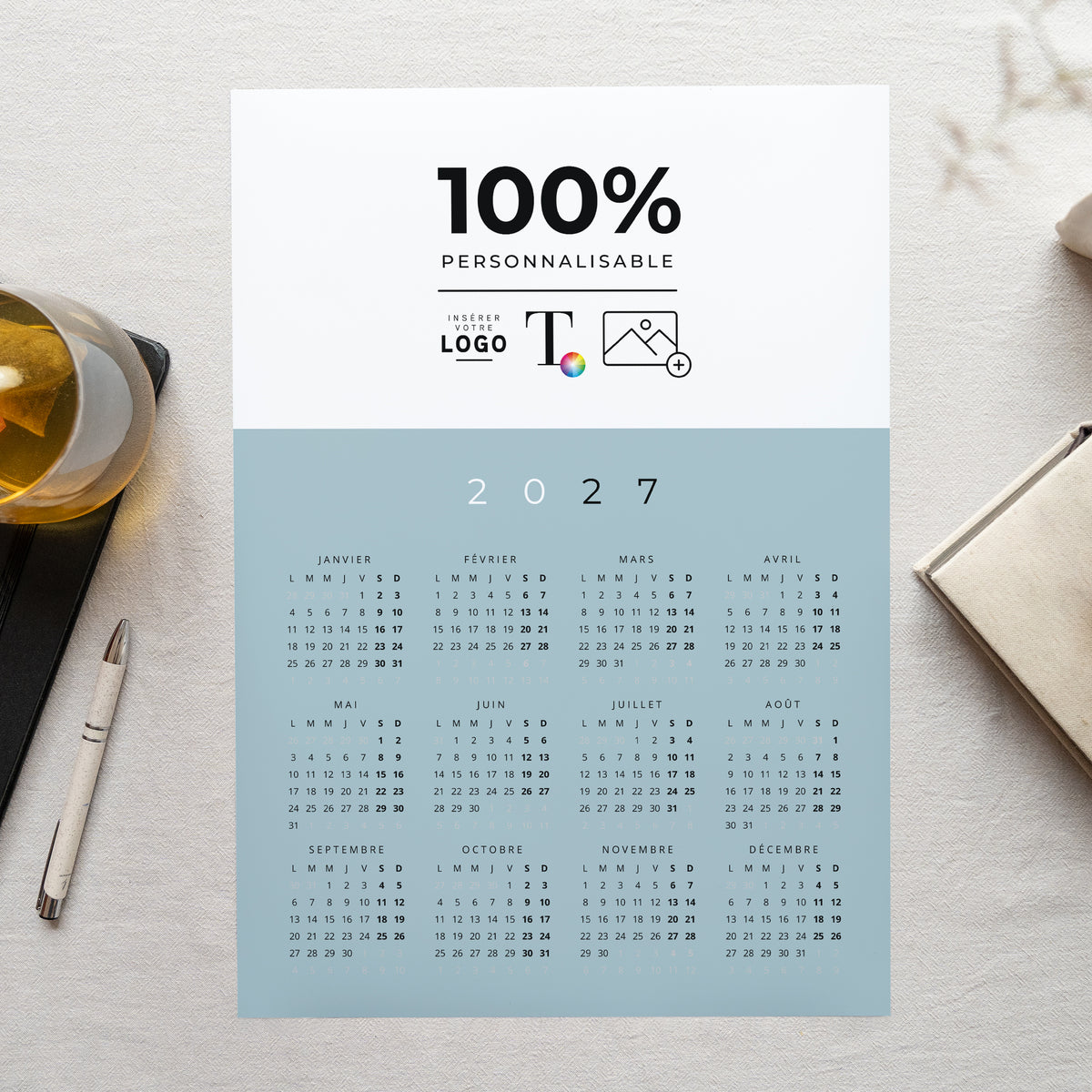 Essentiels Pro | Vœux professionnels • Calendrier professionnel portrait • A3 photo N° 1