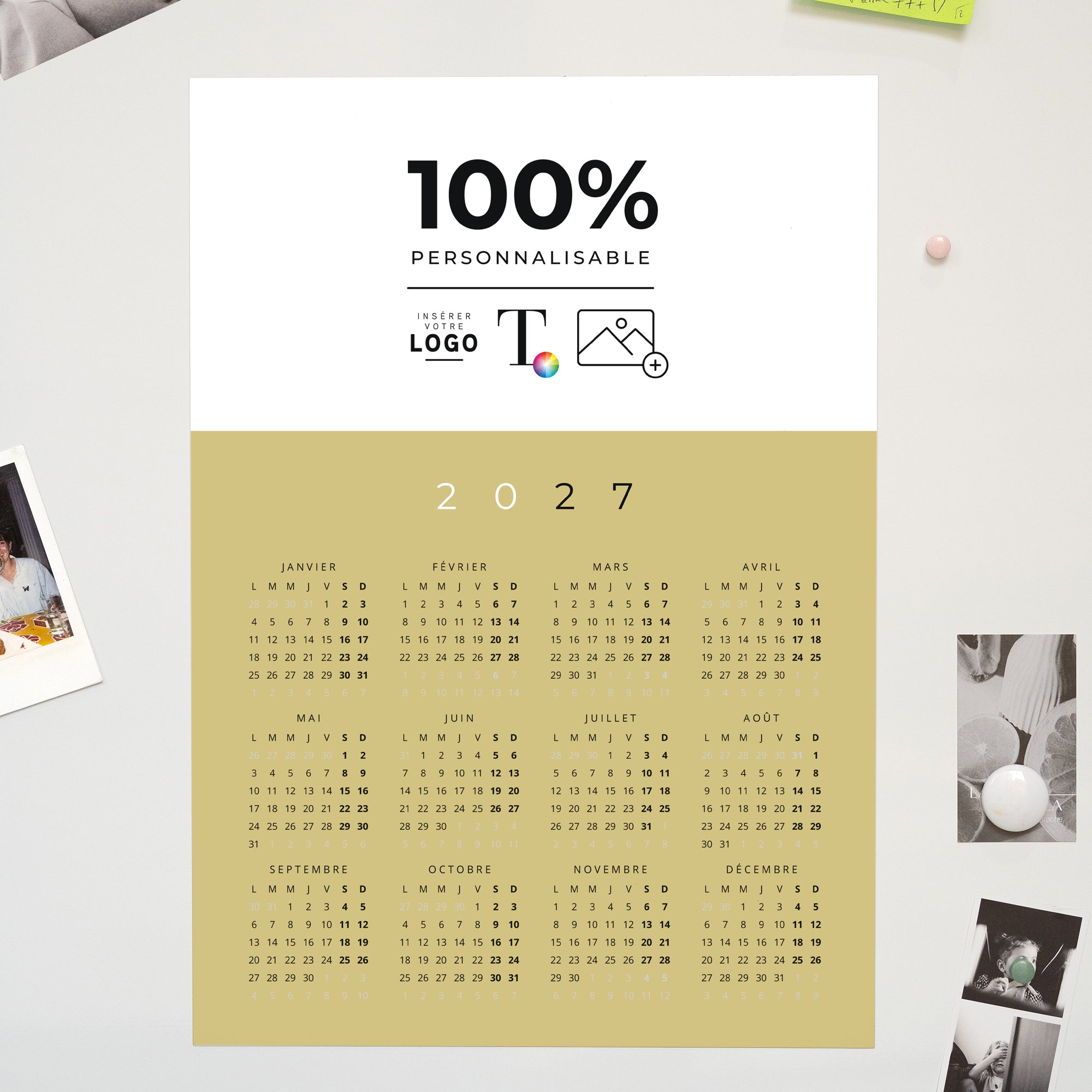 Essentiels Pro | Vœux professionnels • Calendrier professionnel • A3 Portrait photo N° 1