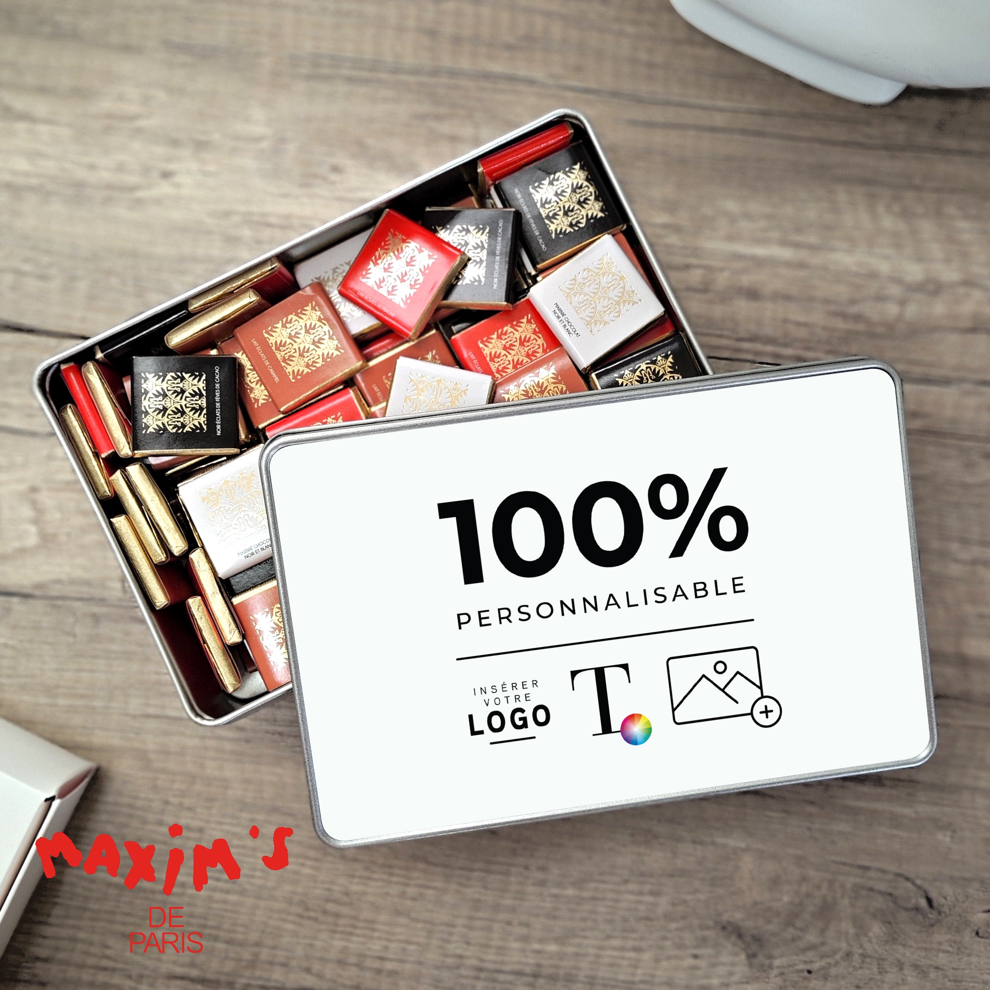 Essentiels Pro | Cadeau entreprise • Boite métallique • Rectangle photo N° 1