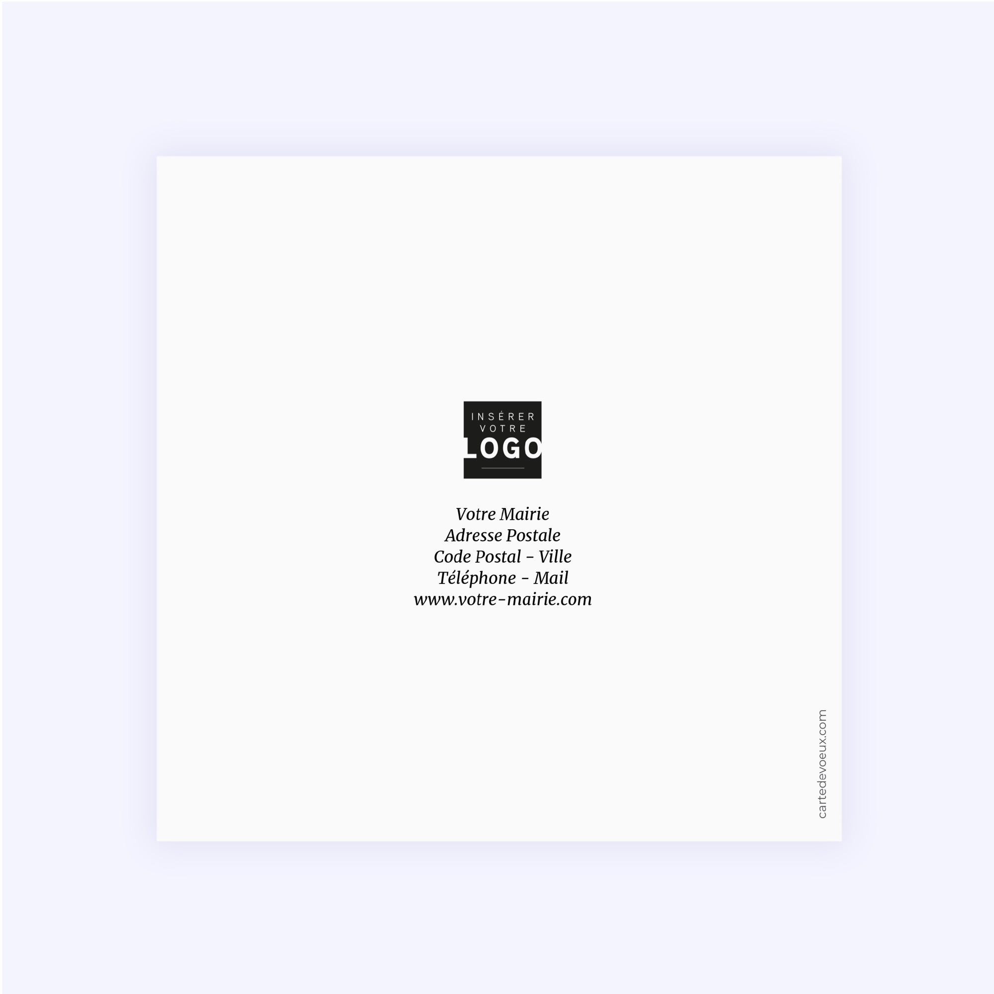 Reflets de notre commune | Vœux professionnels • Carte de voeux • Carré double photo N° 3