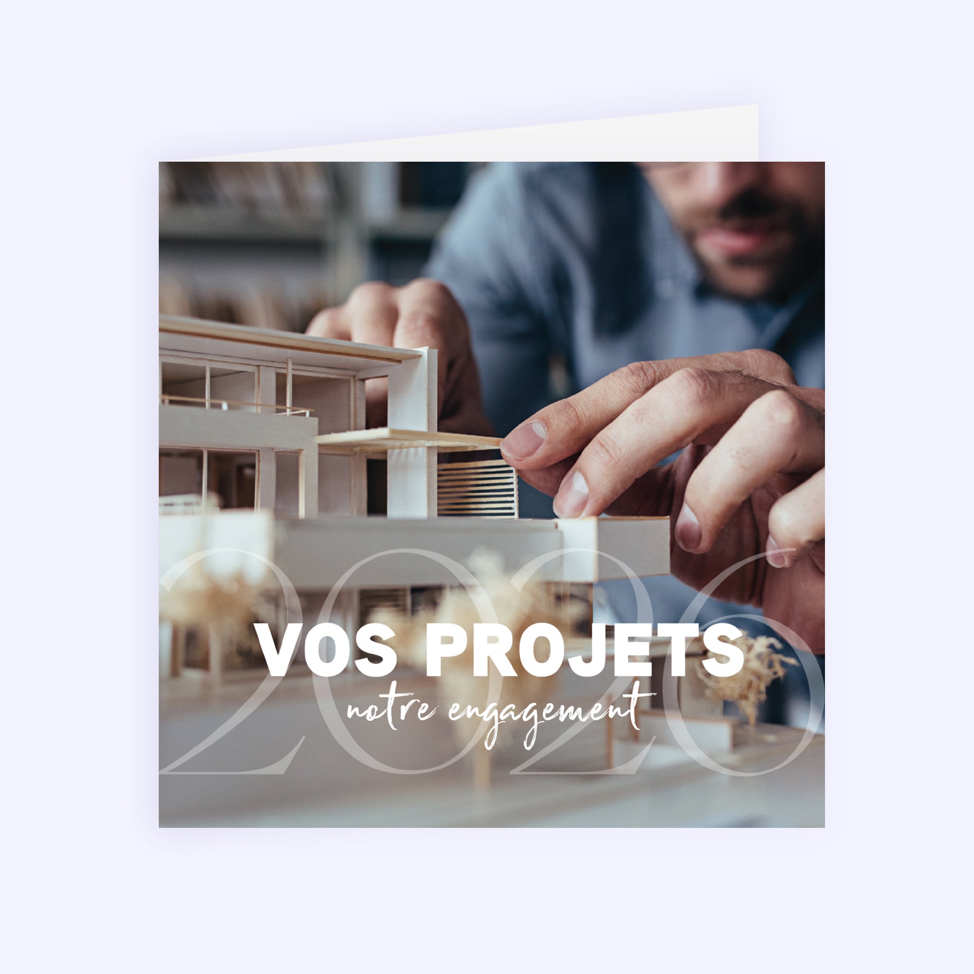 Plans sur l’avenir | Vœux professionnels • Carte de voeux • Carré double photo N° 1