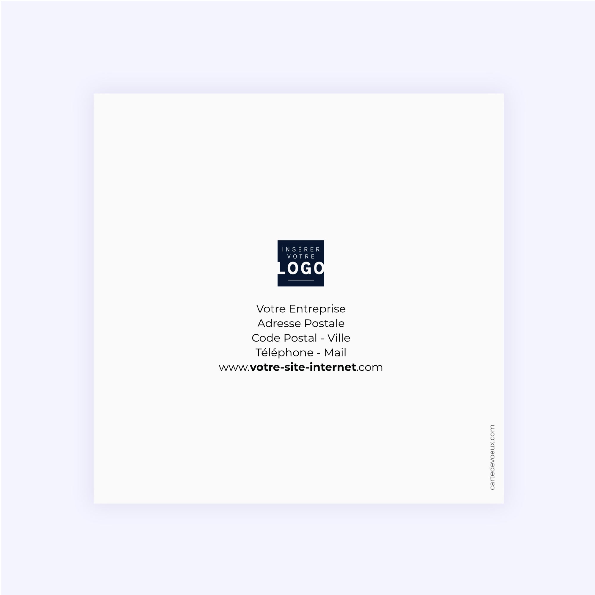 Plans sur l’avenir | Vœux professionnels • Carte de voeux • Carré double photo N° 3